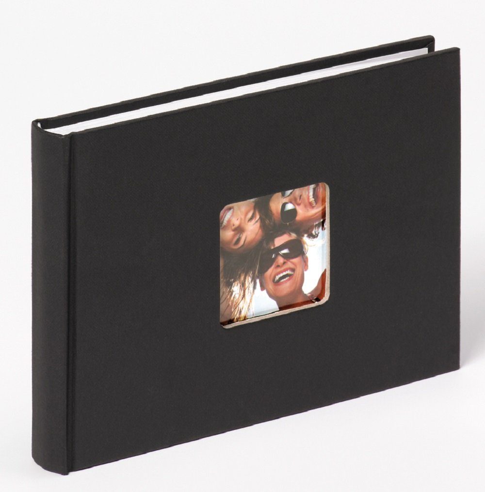 Walther Design Fotoalbum Fun 22 x 16 cm, buchgebundenes Album, Papiereinband, quadratischer Bildausschnitt
