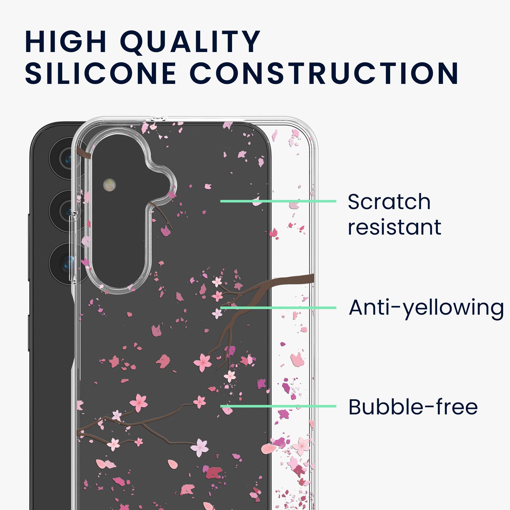 kwmobile Handyhülle Case für Samsung Galaxy A16 5G, Hülle Silikon transparent - Silikonhülle – Bild 2 von 5