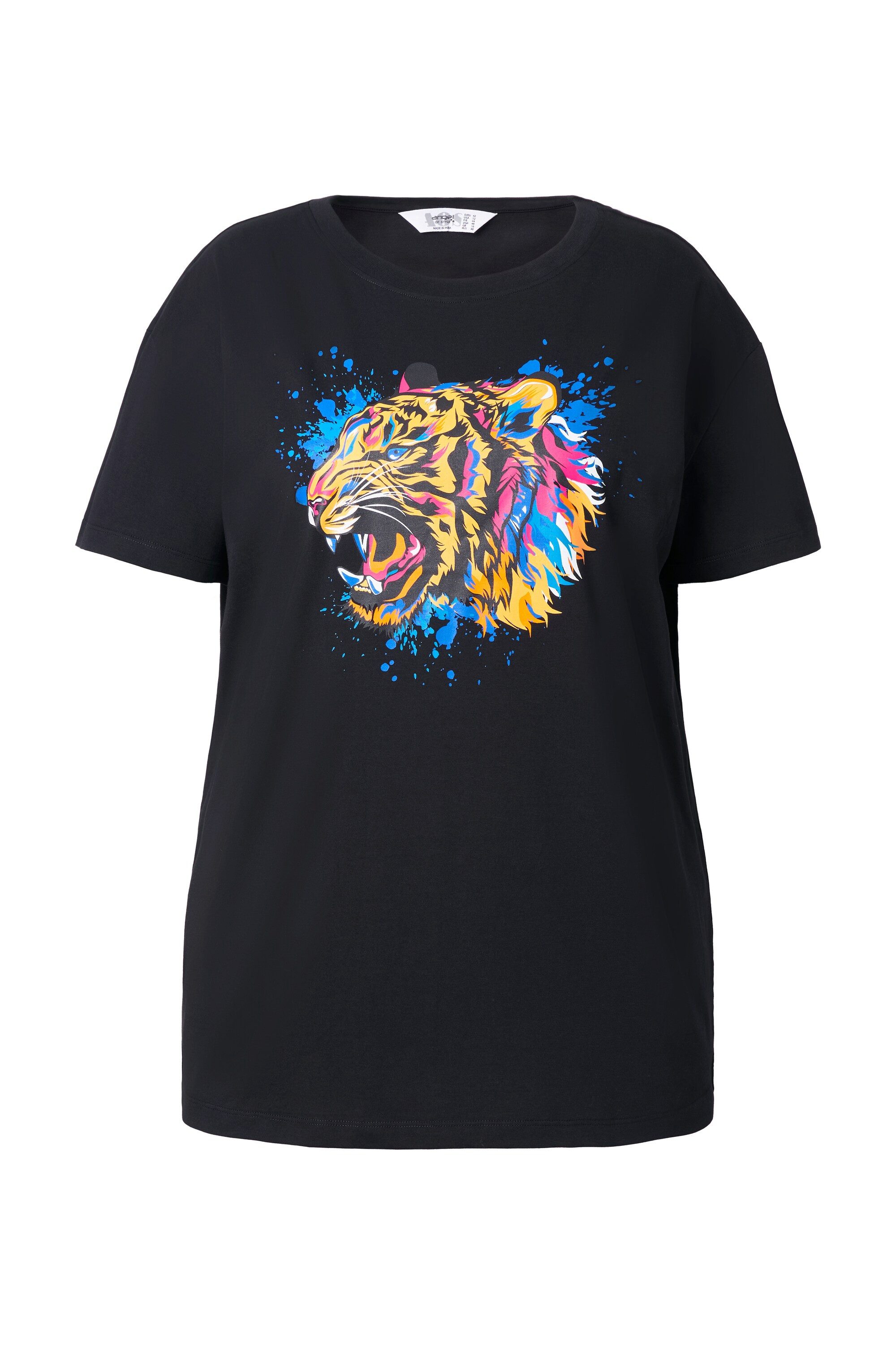Angel of Style T-Shirt T-Shirt Boxy Fit farbiger Tigerkopf günstig online kaufen