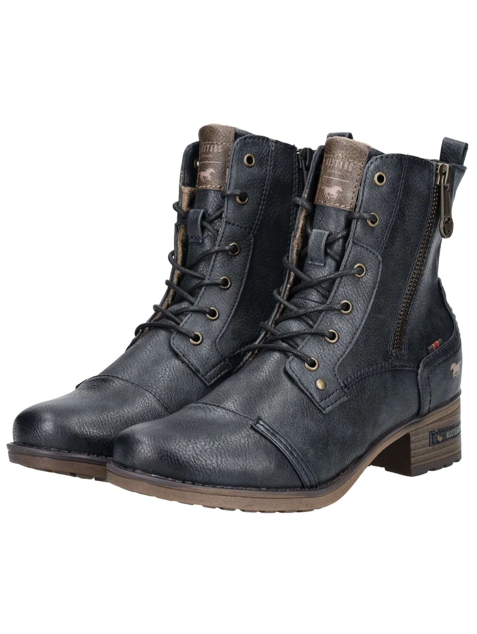 Mustang Shoes Mustang Shoes Stiefelette Lederimitat Schnürstiefelette