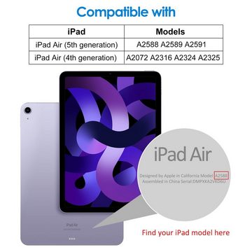 Mutoy Schutzfolie Mutoy Panzerglas für iPad Air 4/iPad Air 5 Generation 10.9 Zoll, (9H Härte 2.5D[Hohe Auflösung][Anti-Bläschen][Anti-Kratzen), Displayschutz Schutzfolie Kompatibel mit iPad Air 5 10.9 Zoll 2022