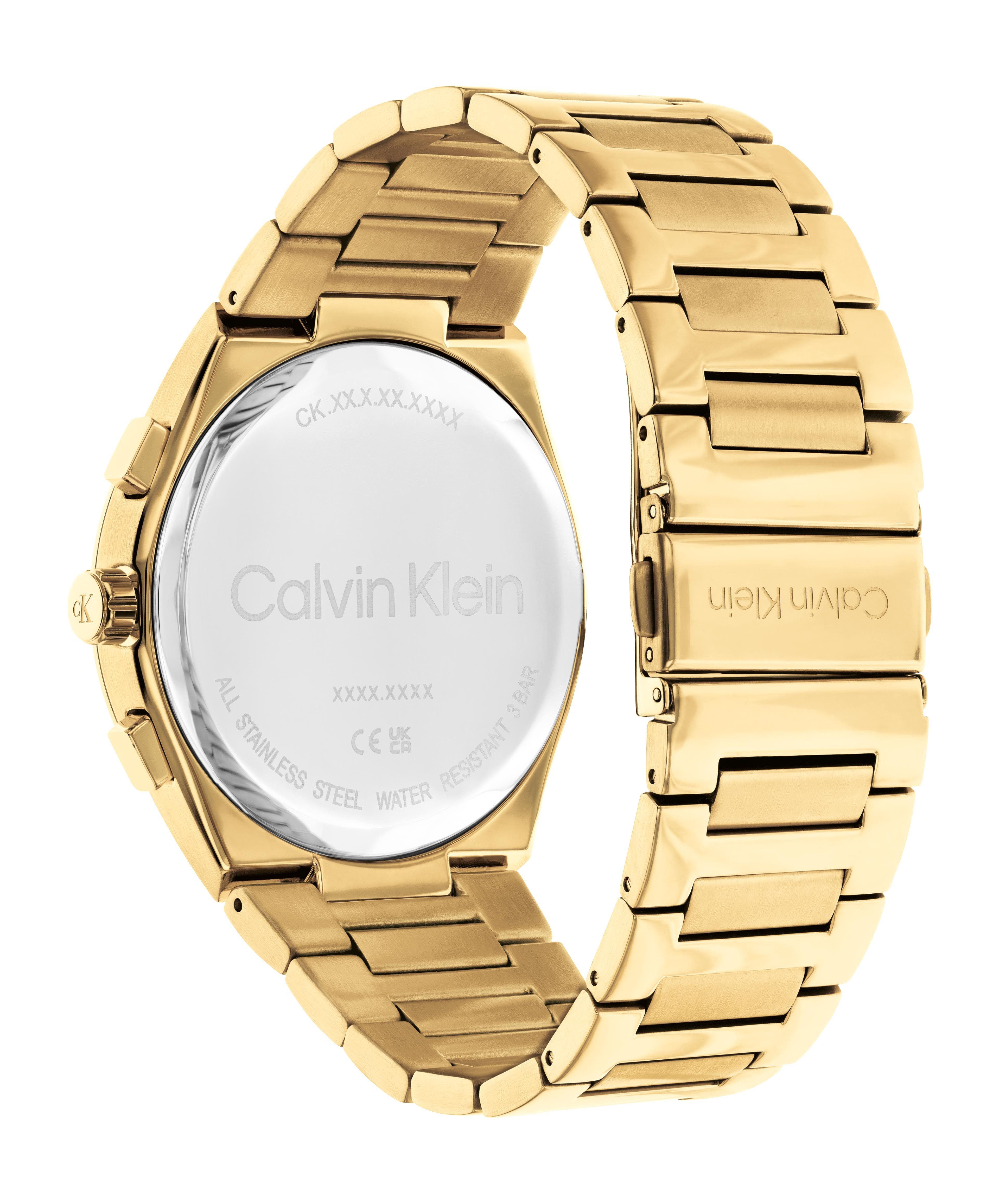 Calvin Klein Multifunktionsuhr DISTINGUISH SKELETON 25200573, Quarzuhr, Armbanduhr, Herrenuhr, Edelstahlarmband, analog
