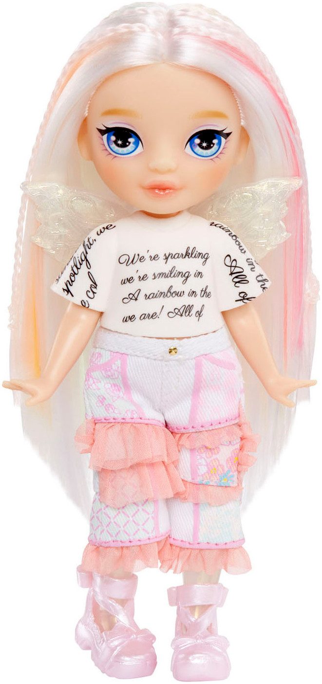 Rainbow High Minipuppe Littles Rainbow Fantasy Fairies Doll- Opal (Rainbow)