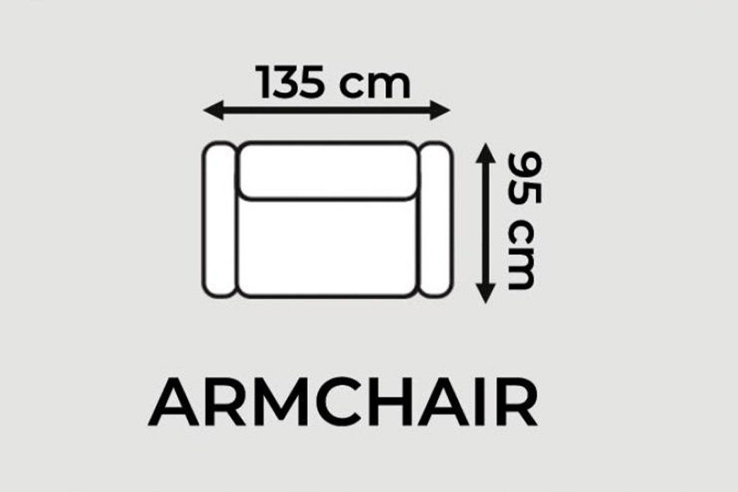Sessel 1 Wohnzimmer Sitz Stoff JVmoebel Modernes Farbe Design Sessel, Grau Stil