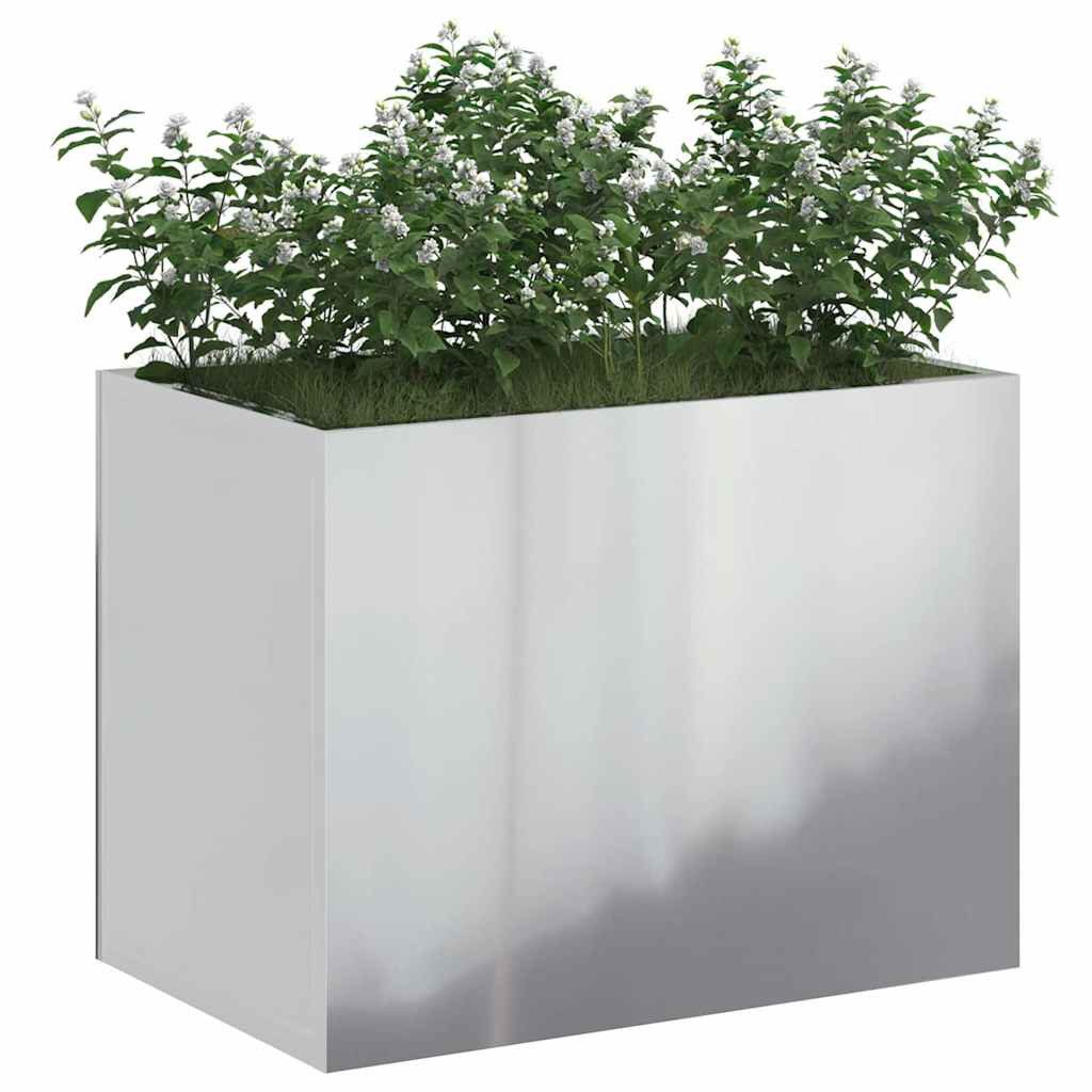 vidaXL Blumentopf Gartenblumentopf Silber 50 x günstig online kaufen