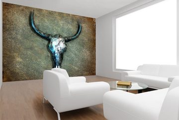 WandbilderXXL Fototapete Buffalo Skull, glatt, Kult & Kultur, Vliestapete, hochwertiger Digitaldruck, in verschiedenen Größen