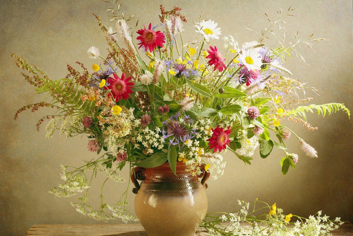 Blumen Fototapete in Vase Papermoon