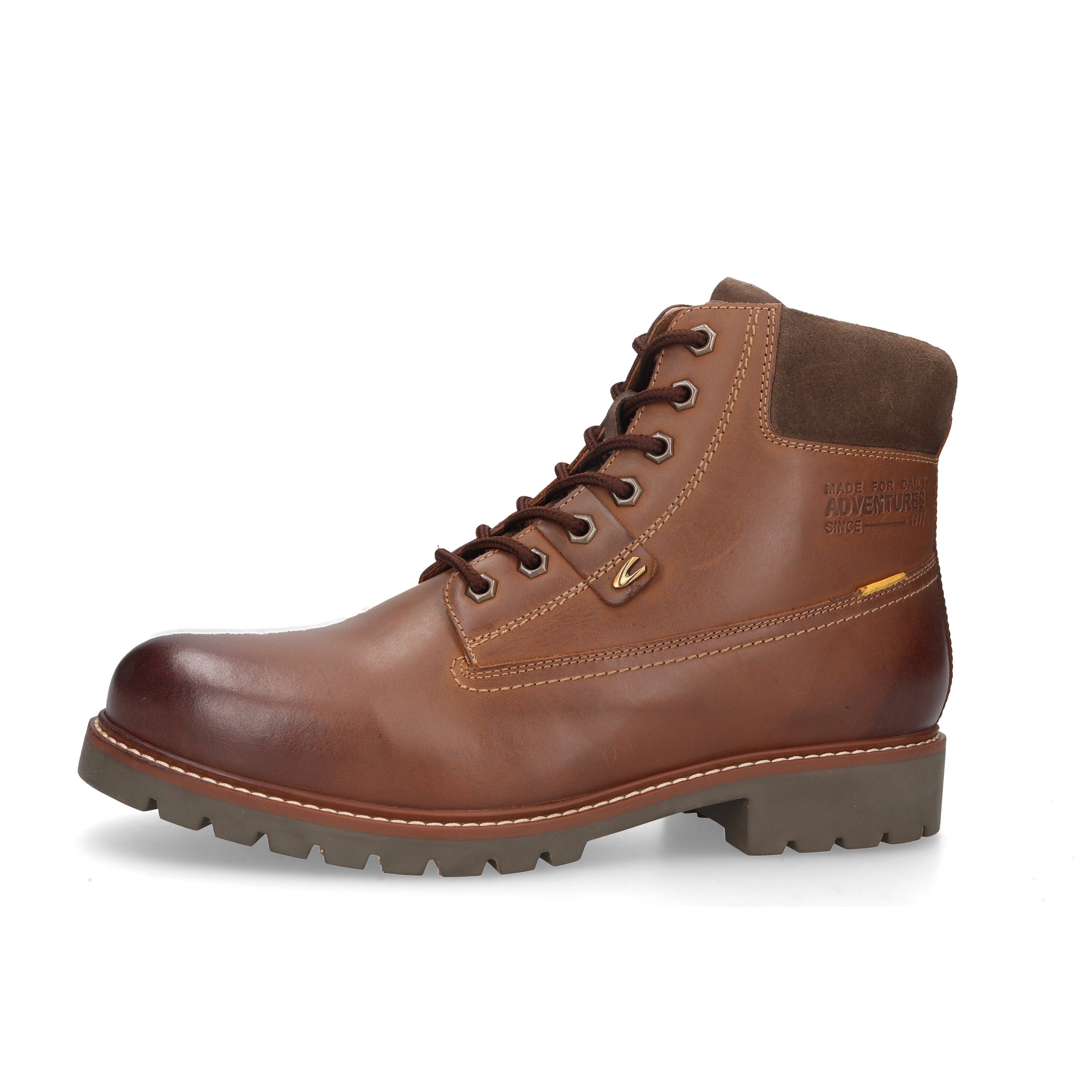 camel active Boots crazy horse COGNAC Schnürboots