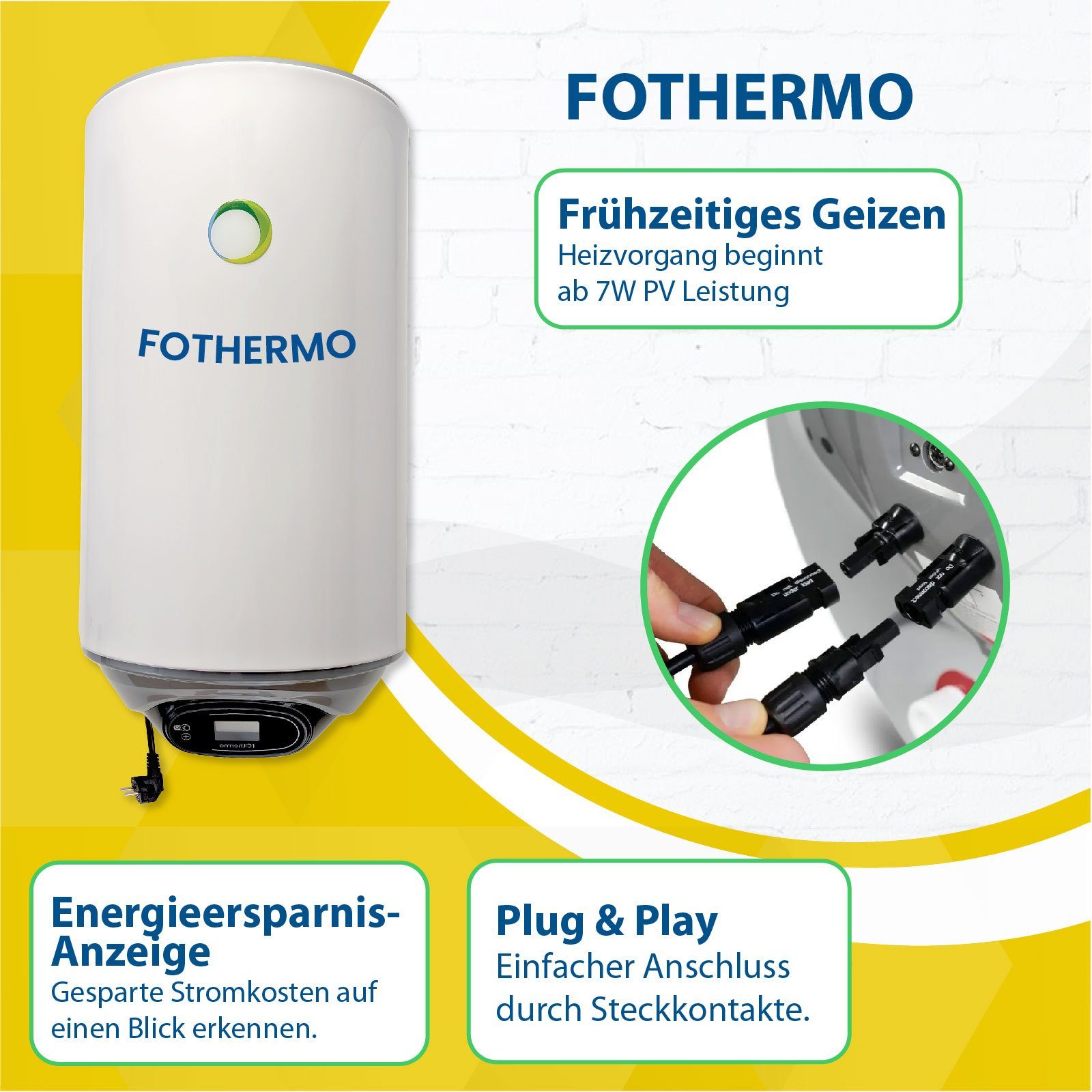 80 Photovoltaik Fothermo Boiler Wasserkocher Wasser Stegpearl Hybrid Warmwasserspeicher L –