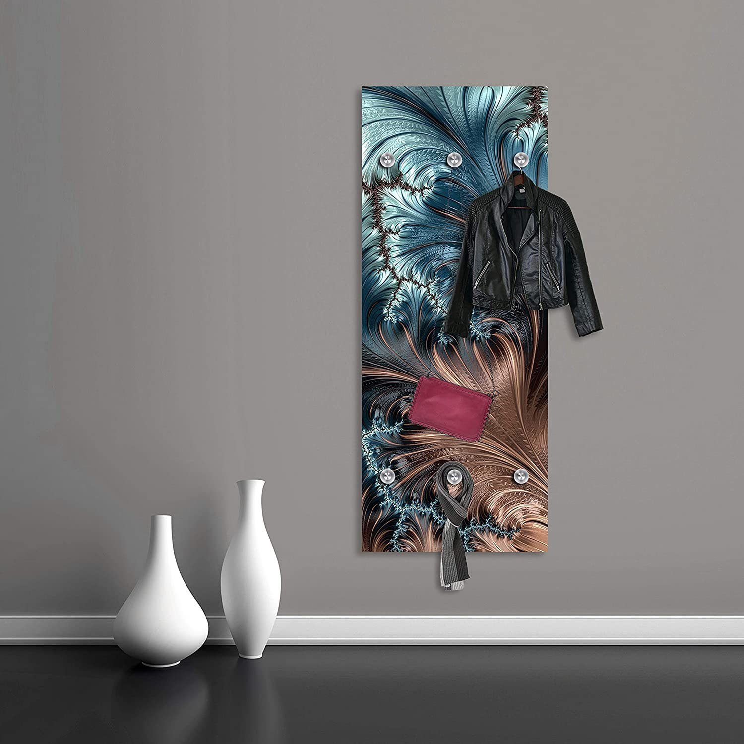 queence Garderobenleiste Azalea, Federn, Garderobe, Wandgarderobe, deko