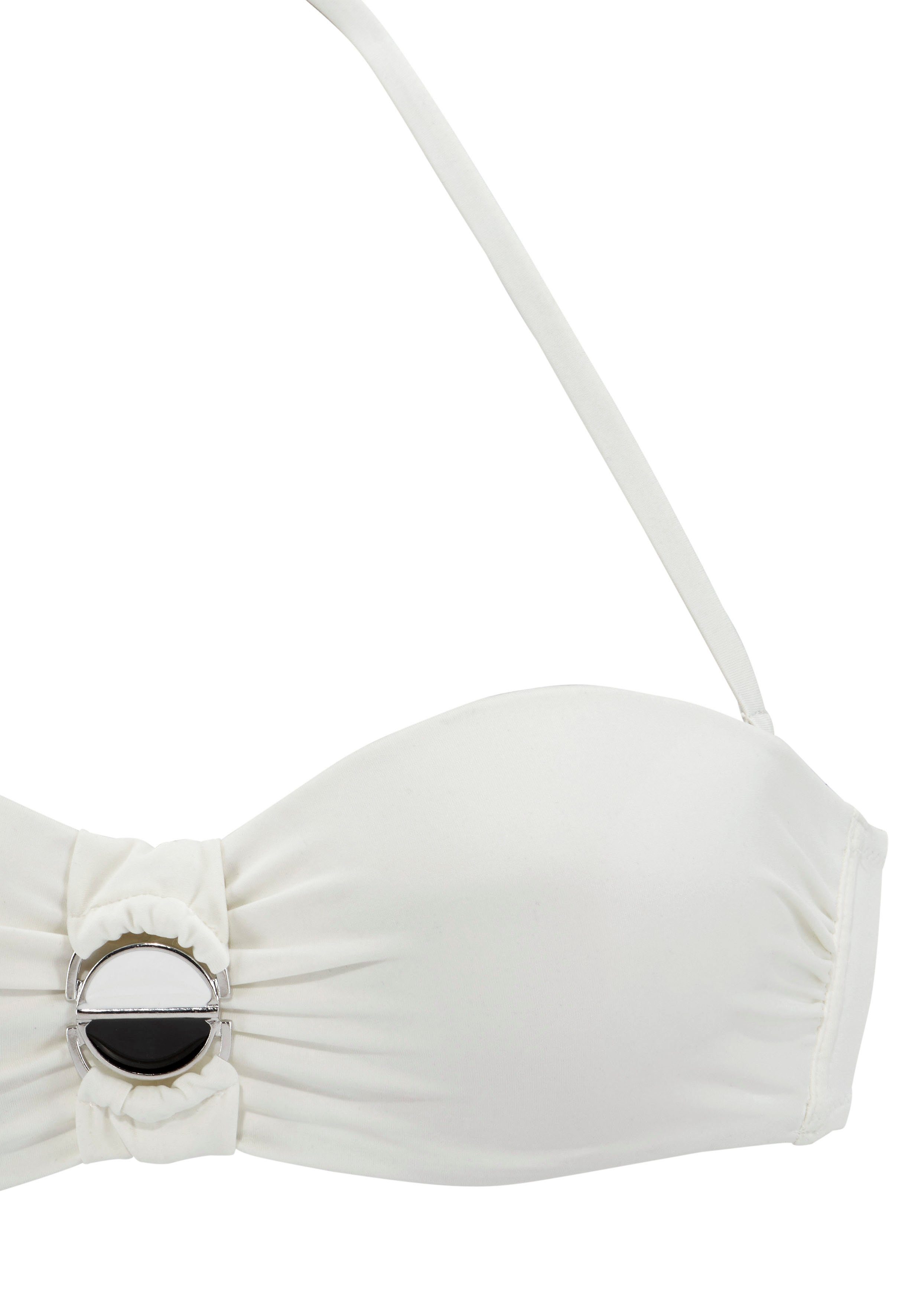 JETTE Bügel-Bandeau-Bikini mit modischer Schnalle