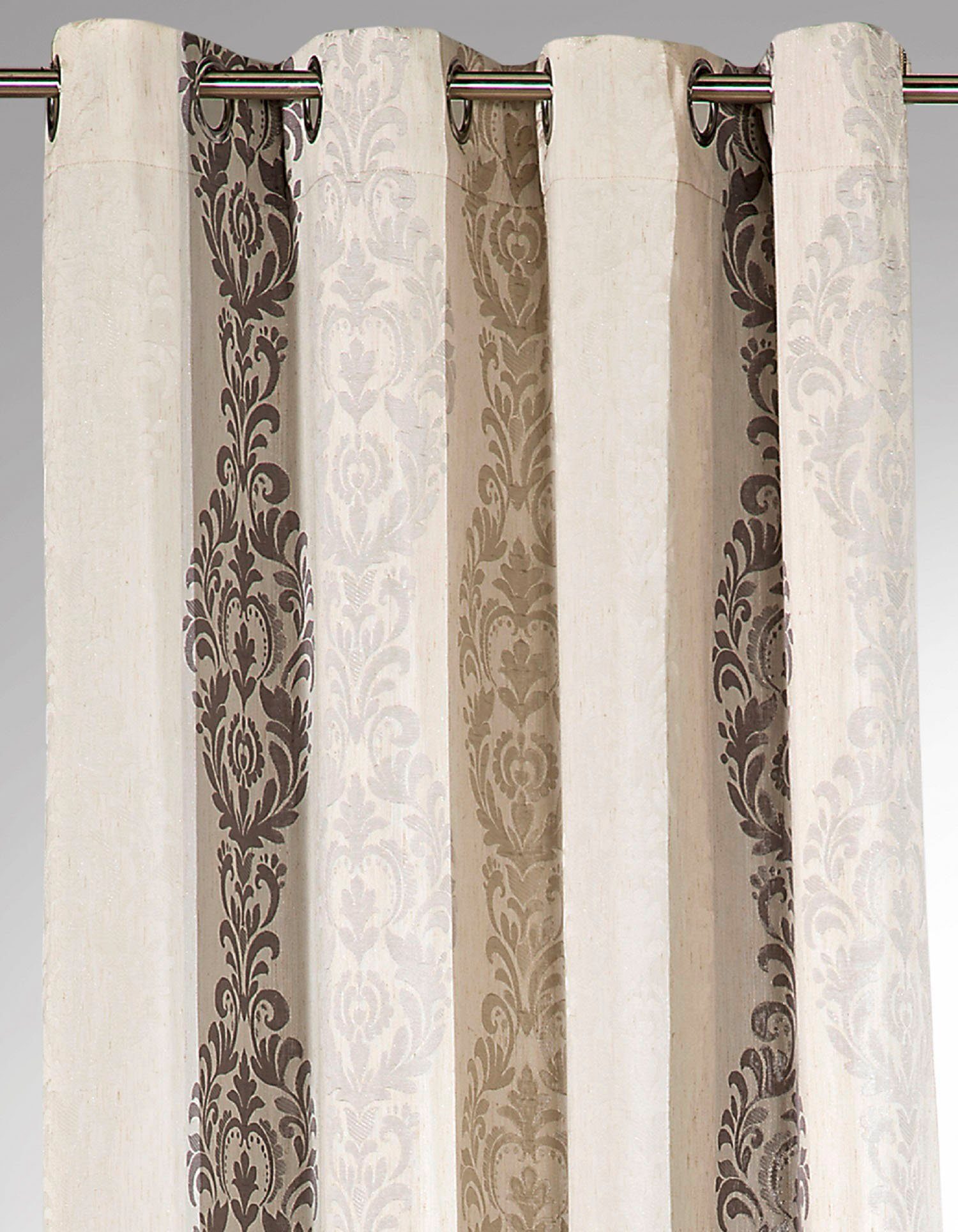 Weckbrodt Vorhang Barock (1 St), Ösen, blickdicht, Jacquard, Jacquard,blickdicht,abdunkelnd,beidseitig schöne Optik, Gardine, Store