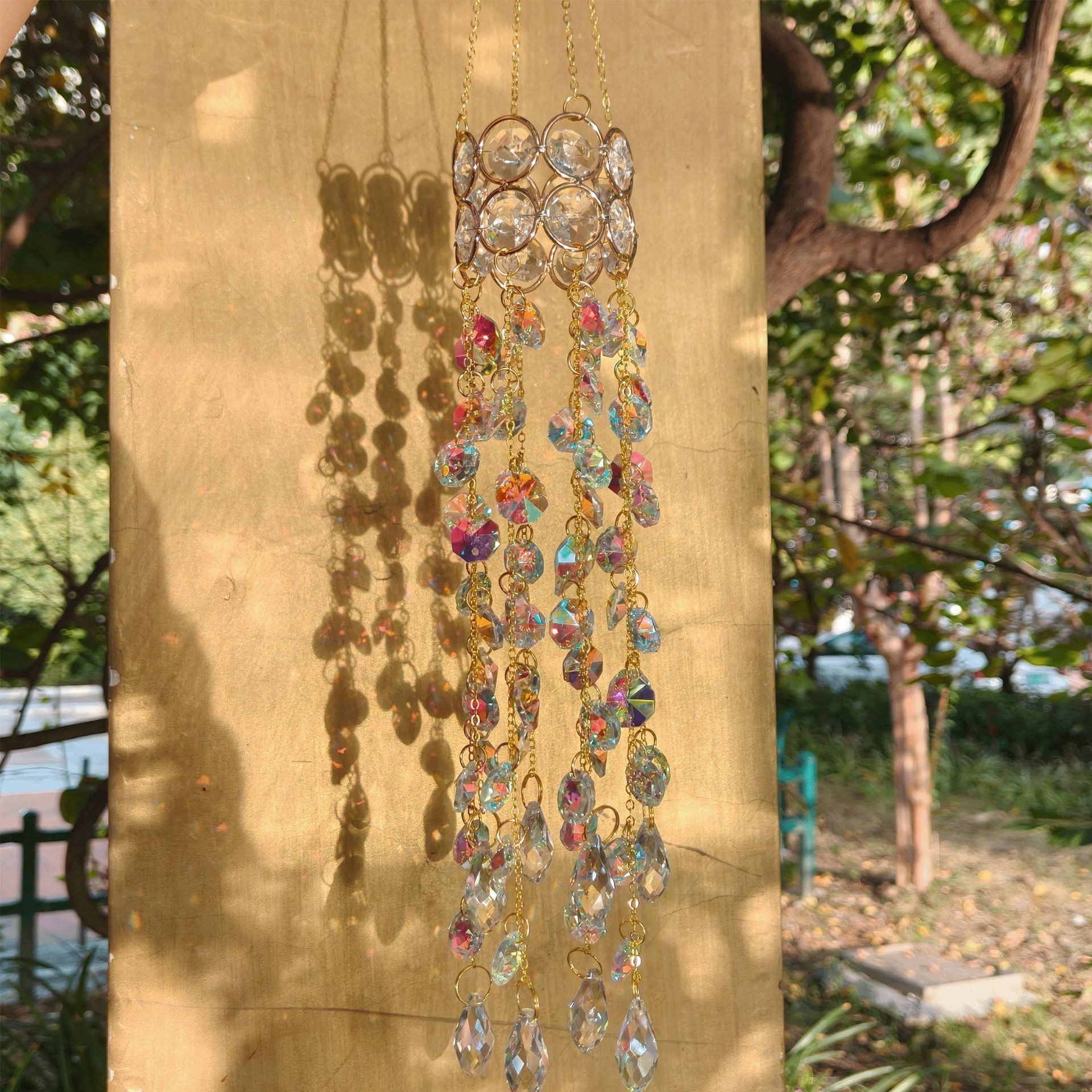 Agger Windspiel Kristalle Sonnenfänger Kristalle zum Aufhängen Sonnenfänger-Windspiel, ensterdeko Frühlingsdeko Suncatchers- Deko Jugendzimmer Mädchen