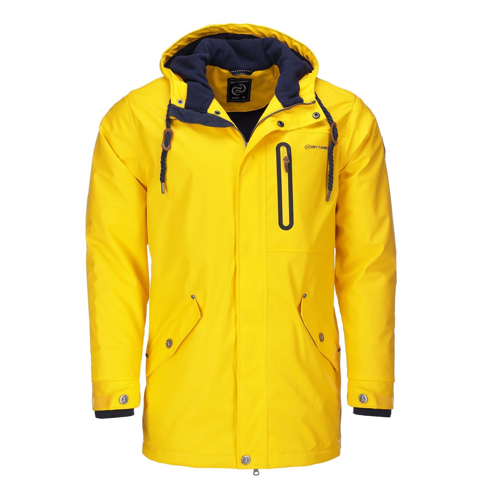 Regenjacke Bergen Herren Regenmantel Fleece-Futter - Outdoor-Jacke Wasserdicht