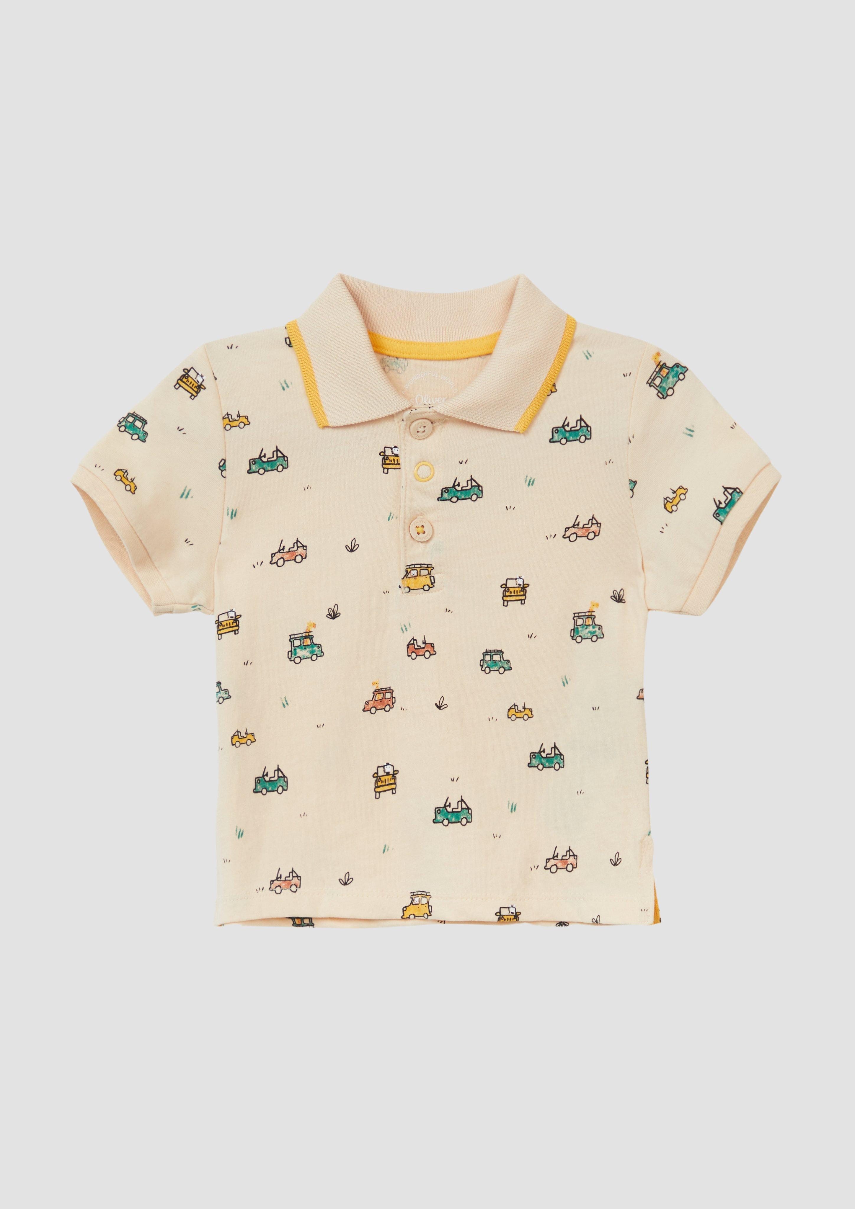 s.Oliver Kurzarmshirt Poloshirt aus Baumwolle mit günstig online kaufen
