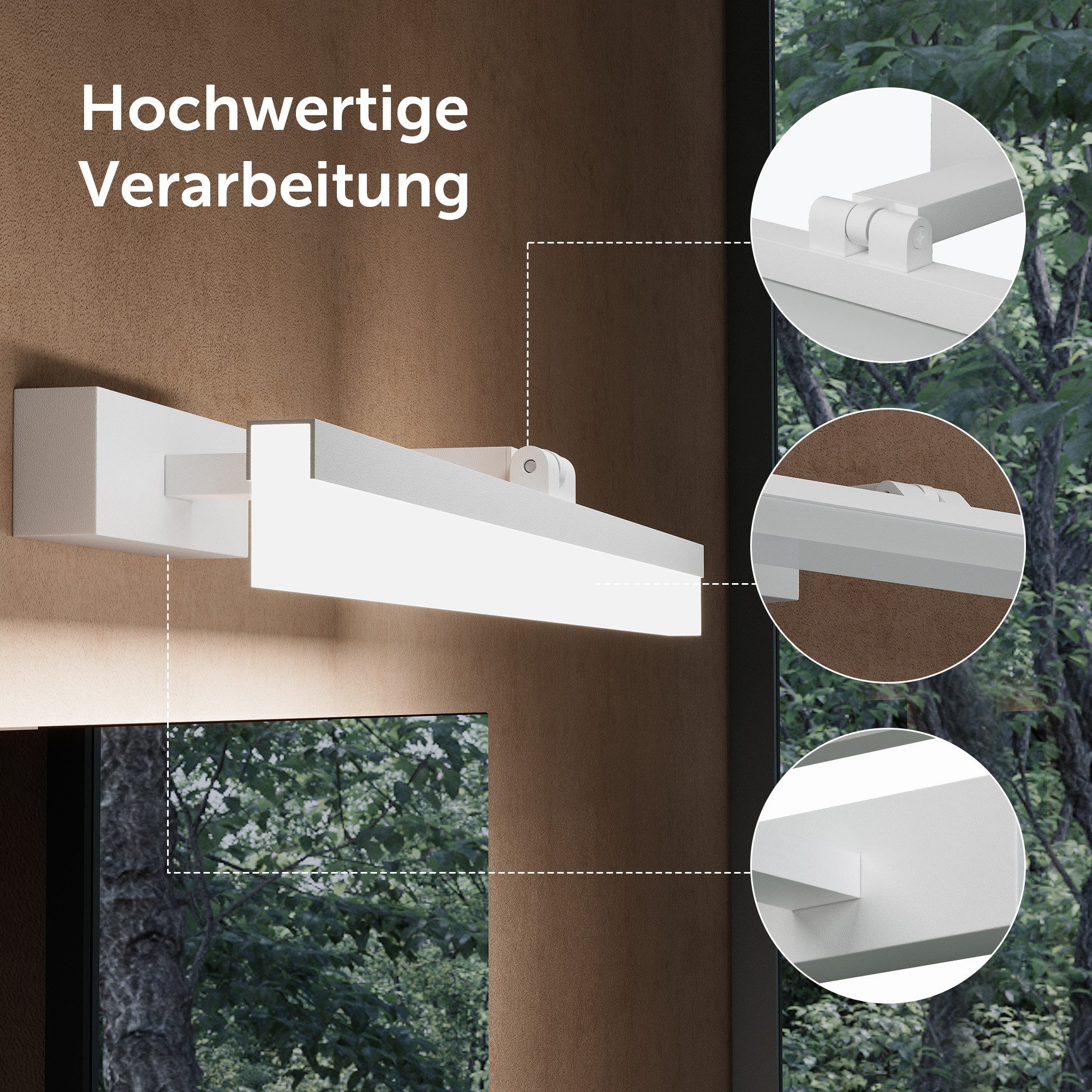 doporro LED Spiegelleuchte Wandlampe Wandleuchte Spiegellampe Badlampe Badleuchte Luxaris
