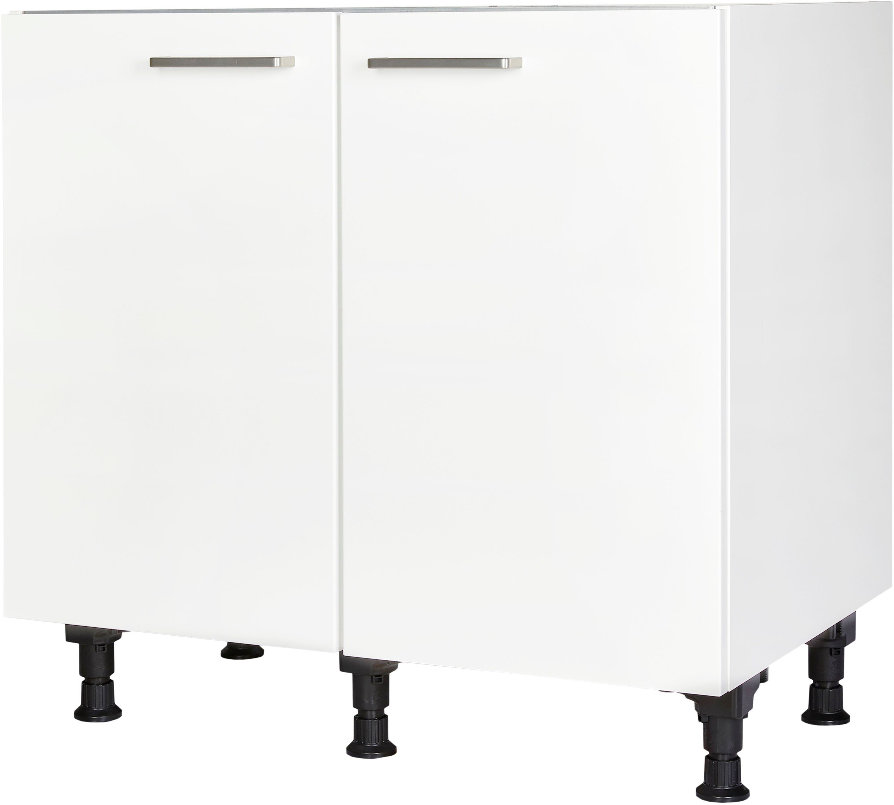 nobilia® Spülenschrank "Touch", vormontiert, mit höhenverstellbaren Sockelfüßen, Breite 90 cm