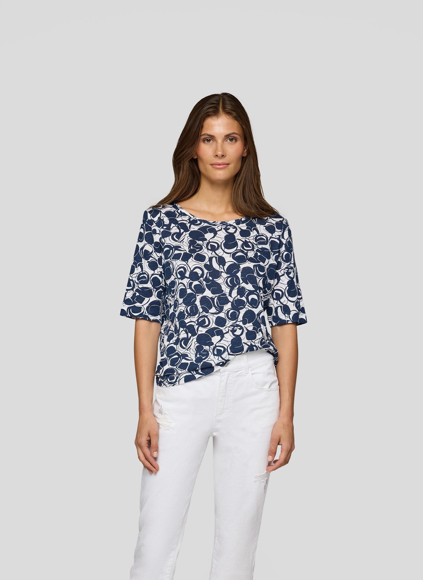 Rabe T-Shirt mit grafischem Muster günstig online kaufen