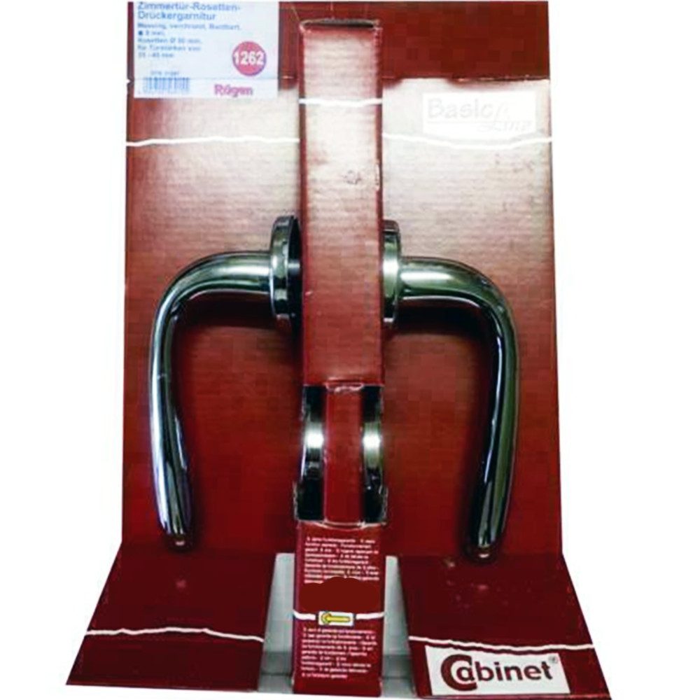 Conmetall Meister Türbeschlag Rügen in Chrom poliert Buntbart Garnitur