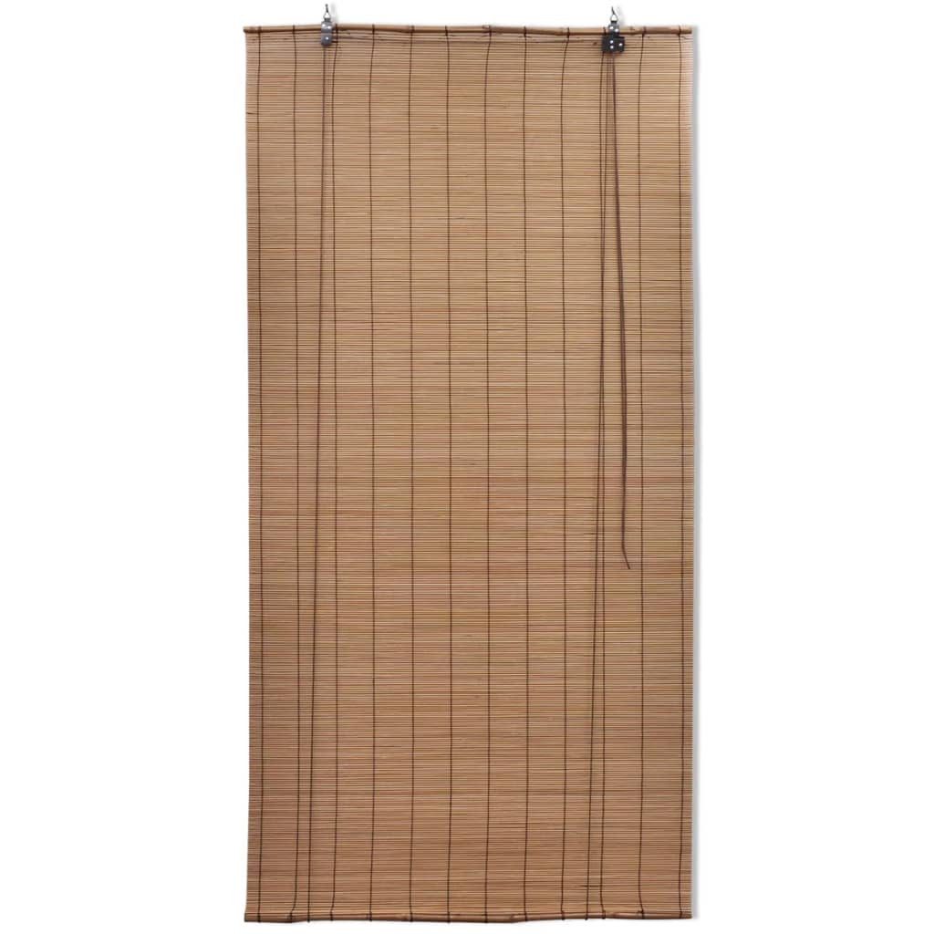Rollo Bambusrollos 2 Stk. 80x160 cm Braun, vidaXL