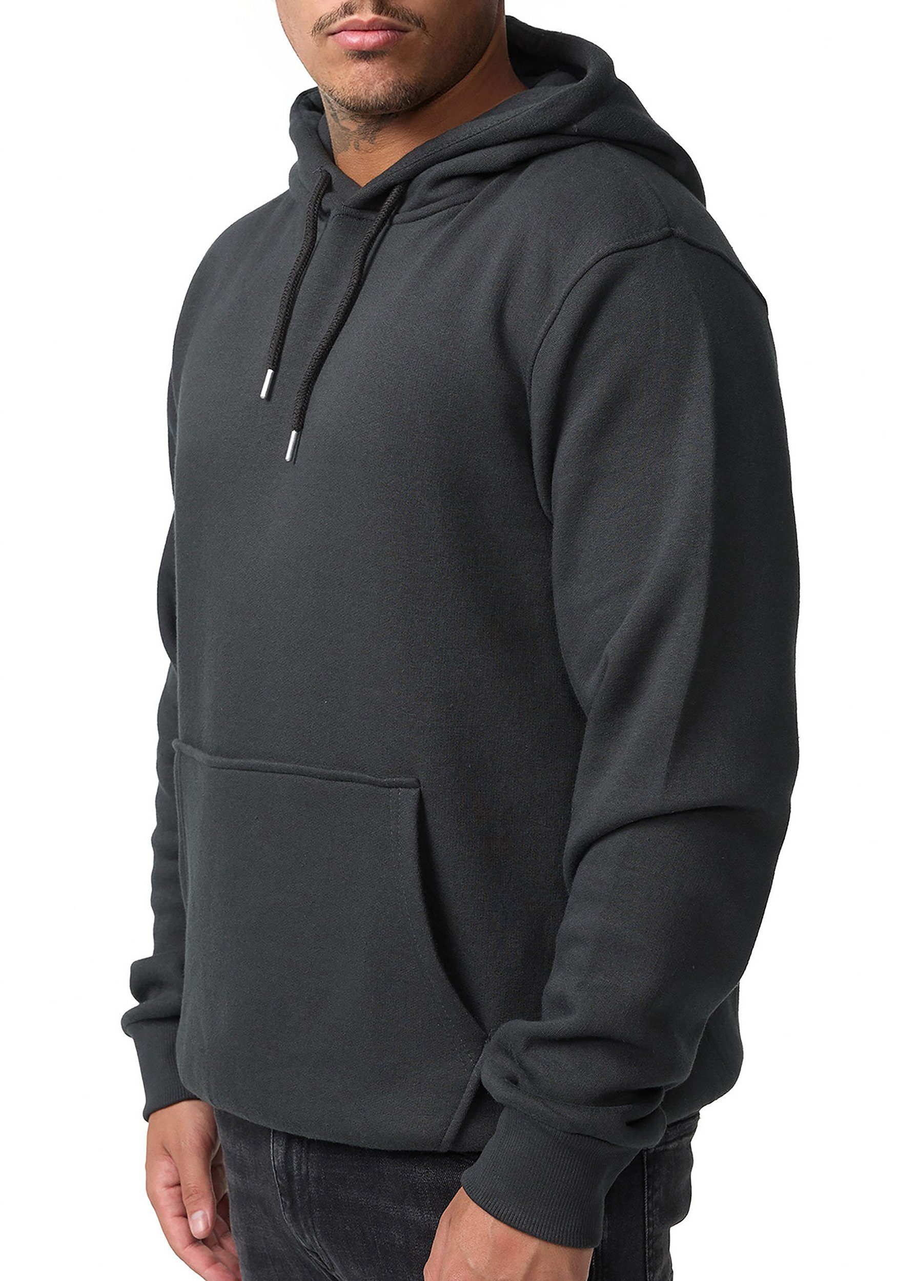 Smith & Solo Kapuzensweatshirt Hoodie Herren Kapuzenpullover (1-tlg) Baumwollmischung – Bild 4 von 5