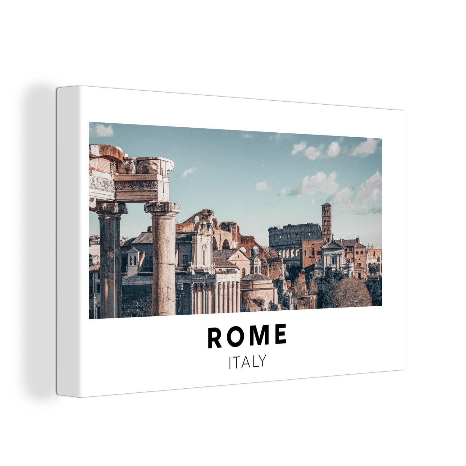 OneMillionCanvasses® Leinwandbild Rom - Italien - Museum, (1 St), Wandbild Leinwandbilder, Aufhängefertig, Wanddeko, 30x20 cm