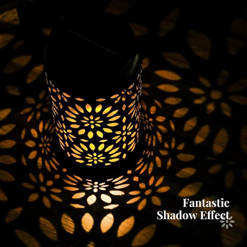 EVERY LED Solarleuchte Solarlampe Tischlampe Außen 2er Set, LED fest integriert, Warmweiß, IP44, Hängend