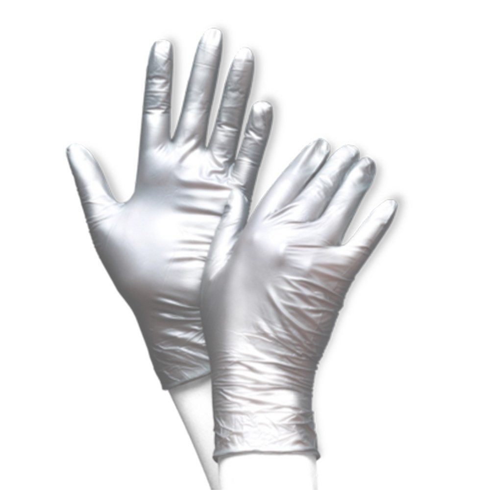 Unigloves® Nitril-Handschuhe FANCY® Silver Одноразовые перчатки - puderfrei, latexfrei, nitril (100-St)