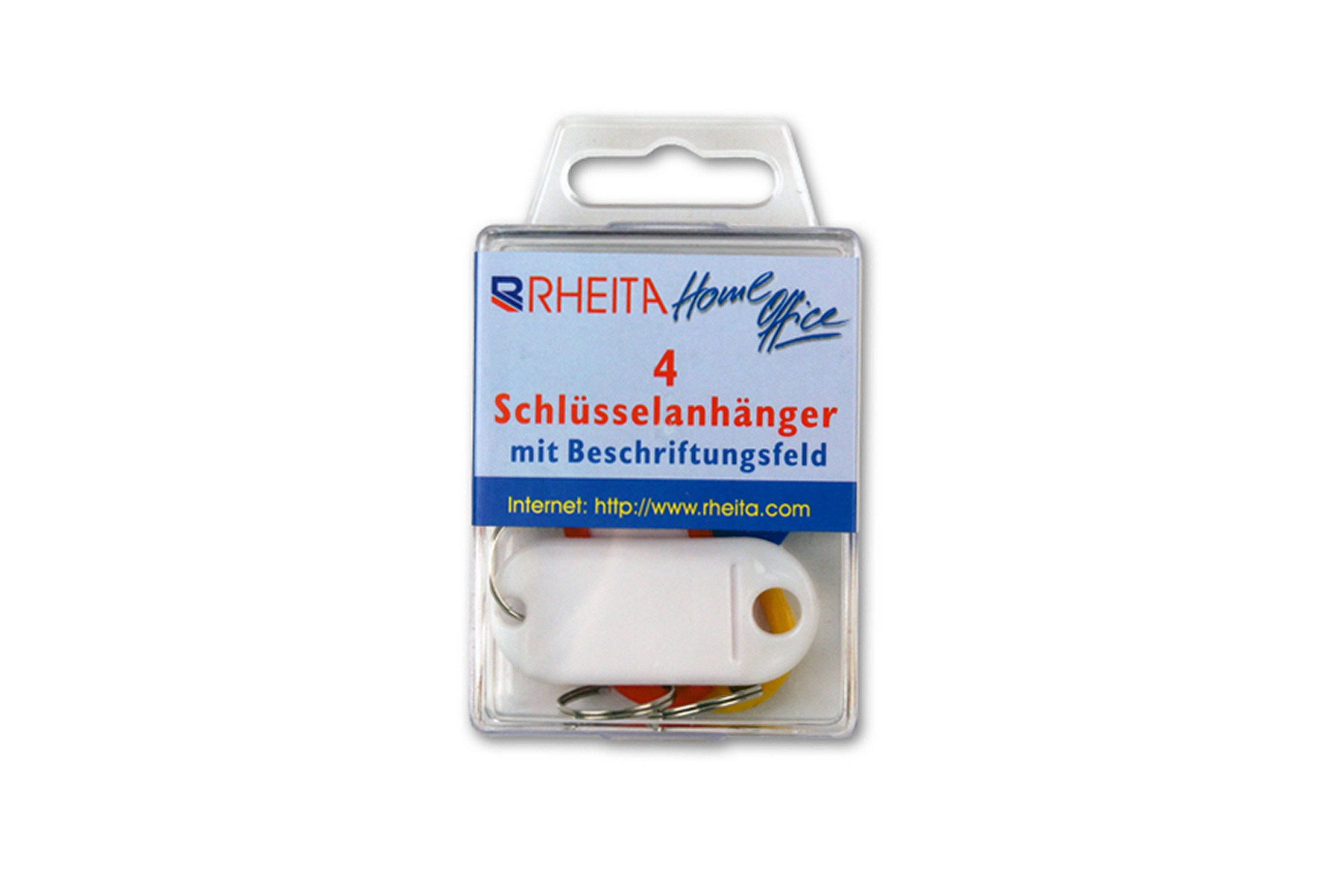 Rheita Schlüsselanhänger 4 Schlüsselanhänger mit Beschriftungsfeld