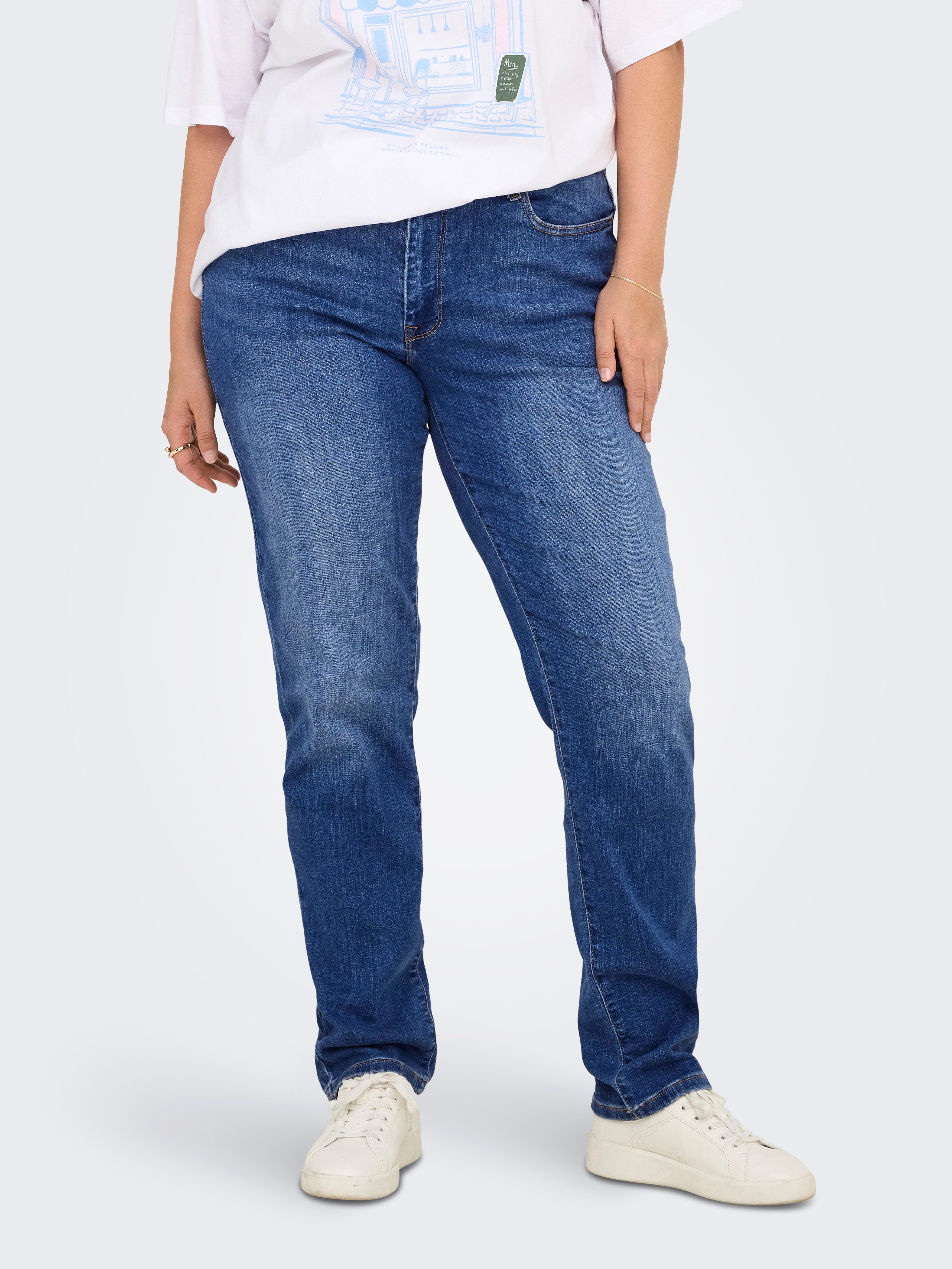 ONLY CARMAKOMA Slim-fit-Jeans CARSUI MID SLIM DNM DIA364