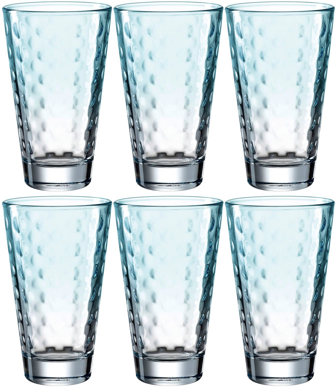 LEONARDO Longdrinkglas OPTIC, Glas, 300 ml, 6-teilig