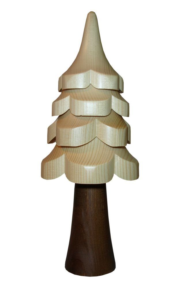 Dekoration gefertigt Holzbaum Weihnachtsfigur Höhe NEU, liebevoll natur Fichte Hölzern heimischen 25cm aus