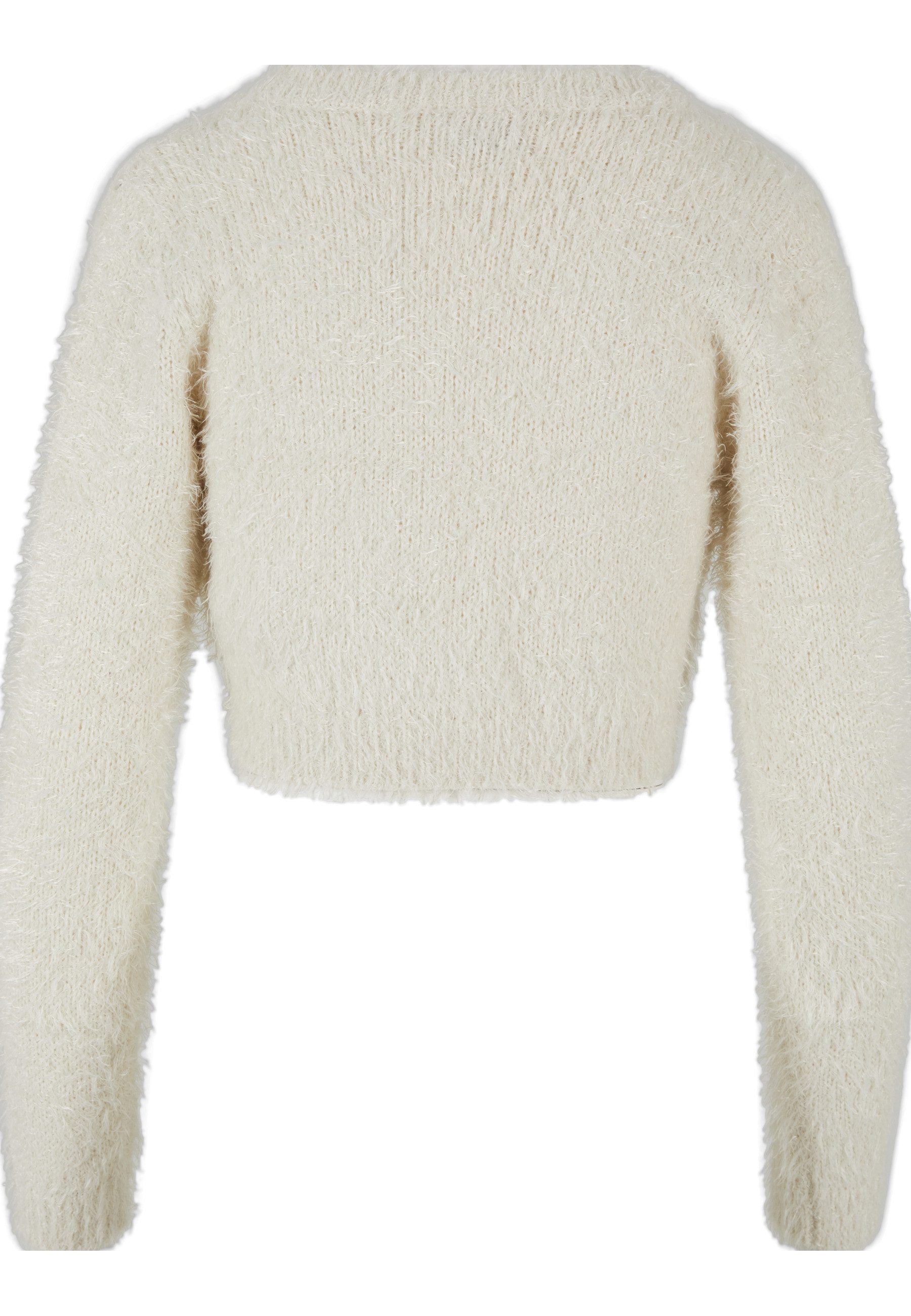 URBAN CLASSICS Strickjacke Urban Classics Damen Ladies Tied Cropped Feather günstig online kaufen