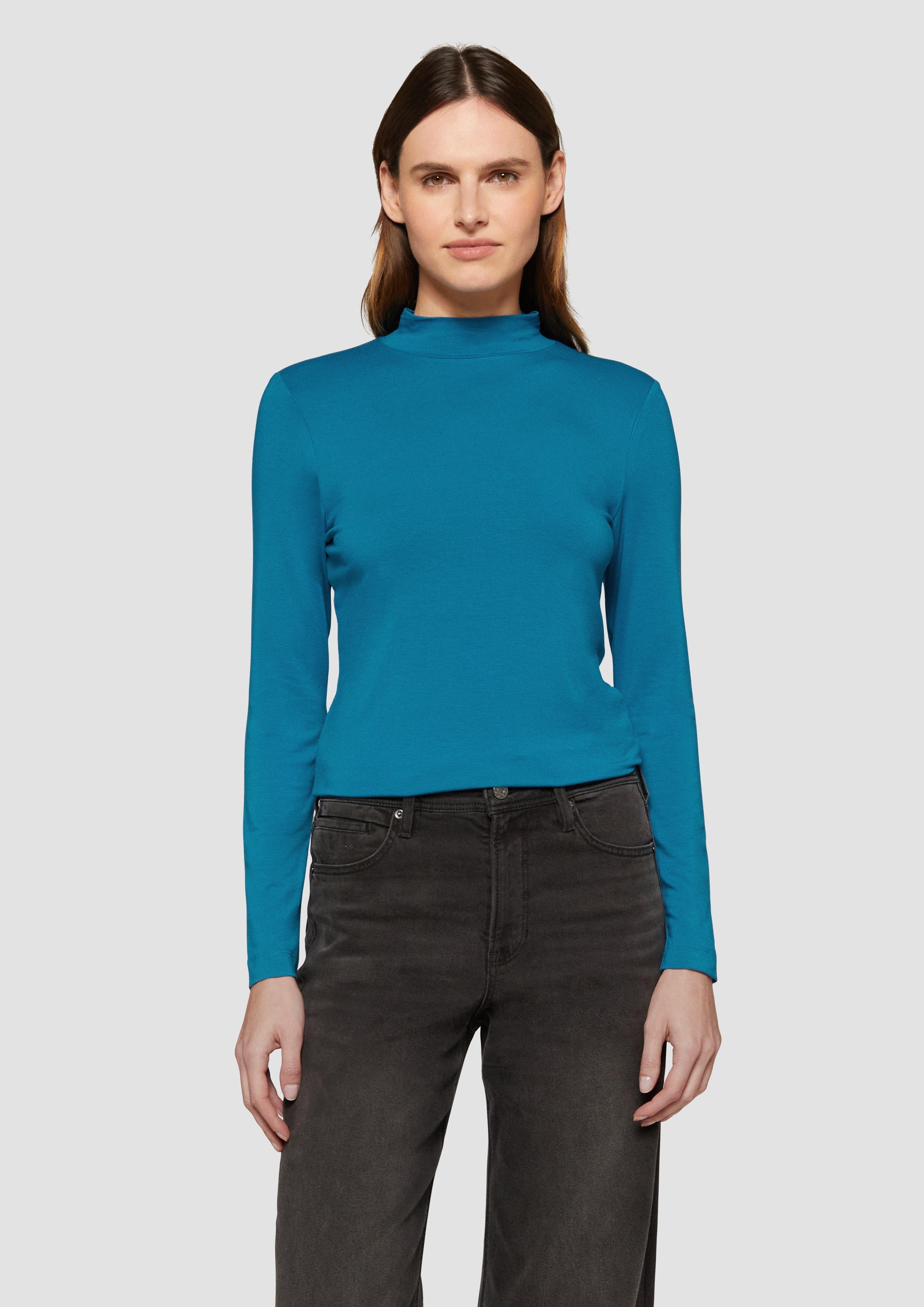 s.Oliver Langarmshirt Schmal geschnittenes Langarmshirt aus günstig online kaufen