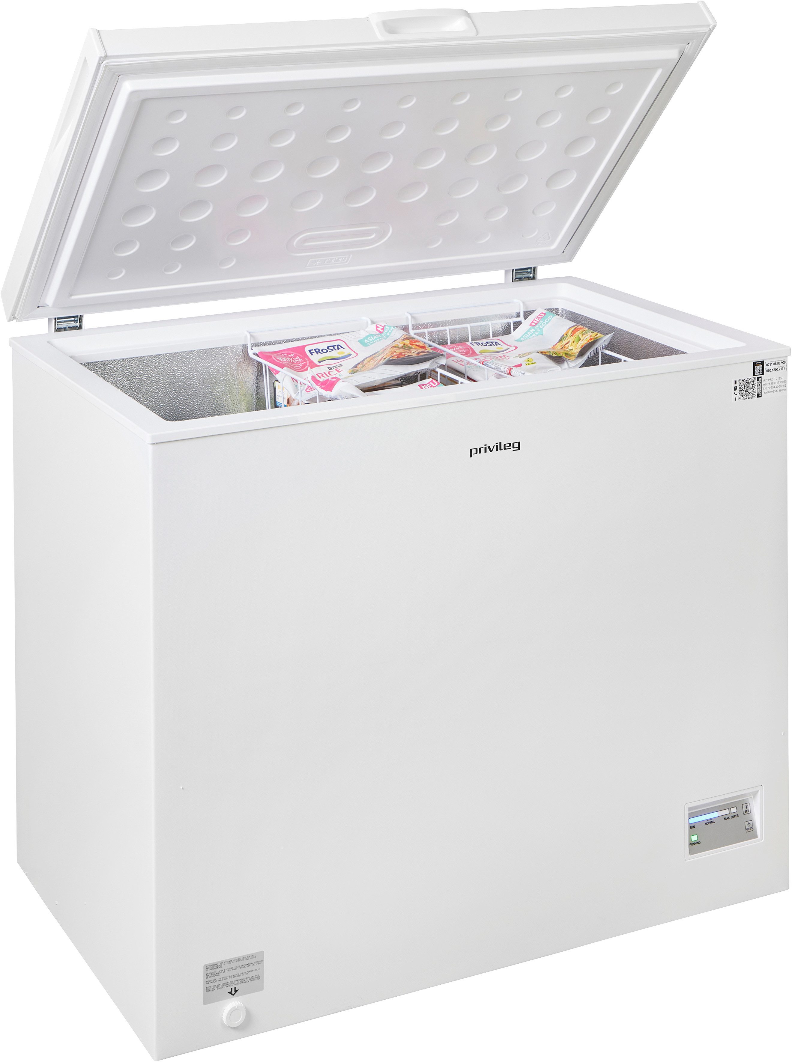Privileg Gefriertruhe PRCF 2465D, 95,5 cm breit, 246 l, Besonders schnelles Einfrieren und dabei flüsterleise