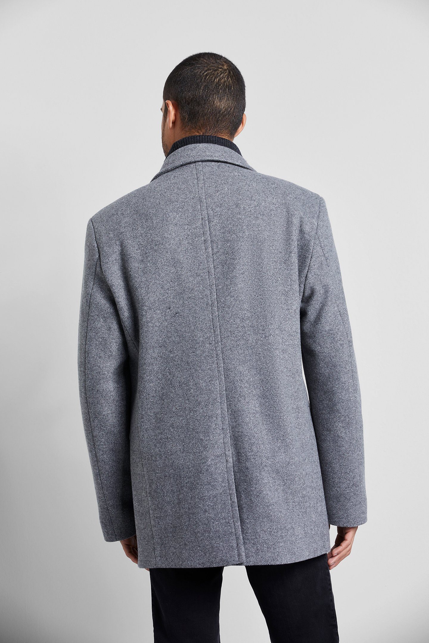 bugatti Wollmantel mit doppelter Knopfleiste günstig online kaufen