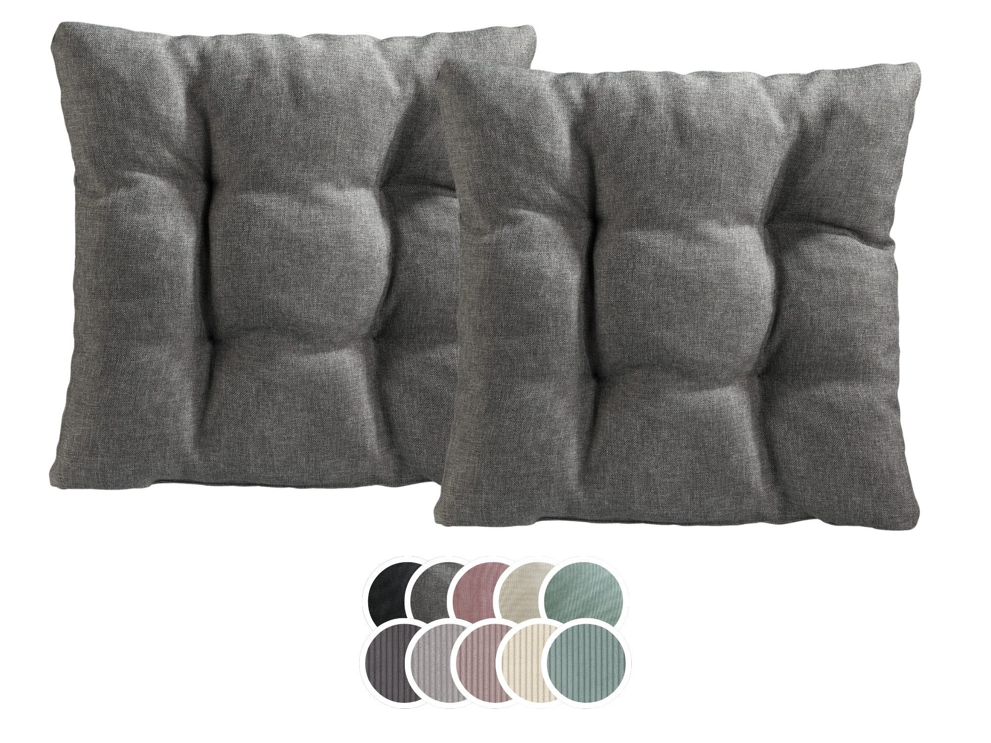 XDREAM Stuhlkissen Sitzkissen Set (2er & 4er) für Stühle und Bänke, robuste günstig online kaufen