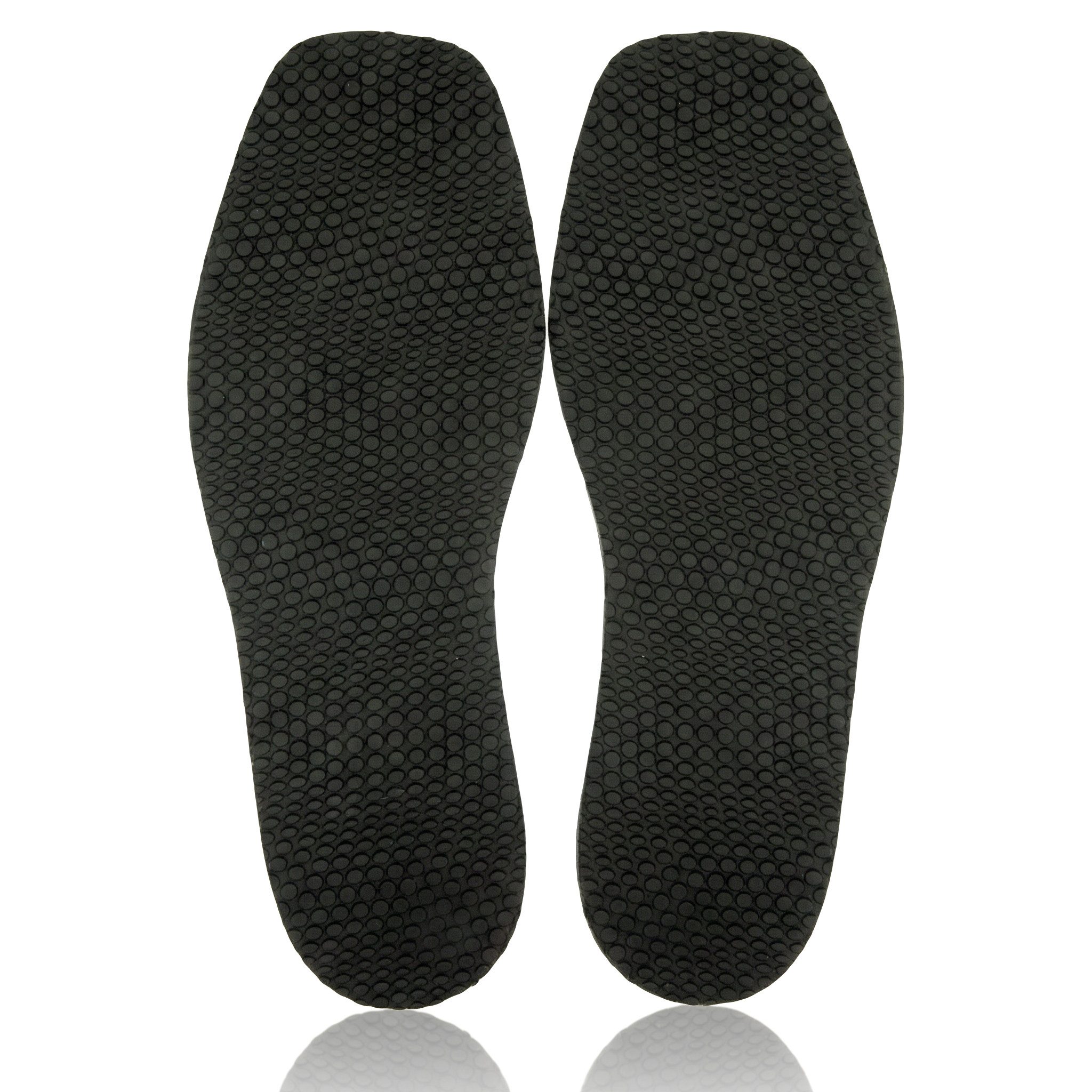 Einlegesohlen Langlauf® Premium Zellkautschuk Langsohle Sohle "Croco schwarz" 4mm