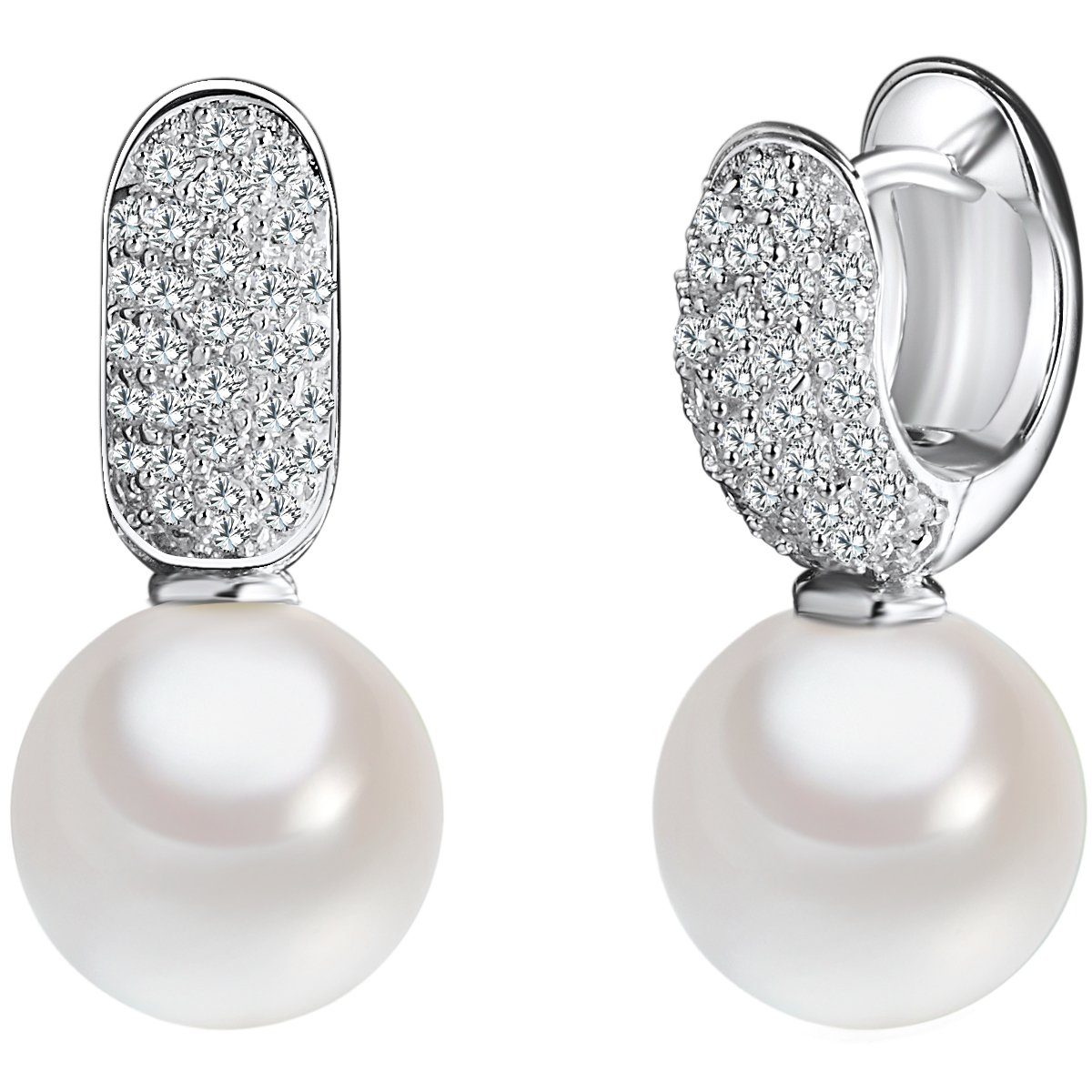 Rafaela Donata Paar Серьги Ohrschmuck, Sterling Silber, Zirkonia, Muschelkernperle