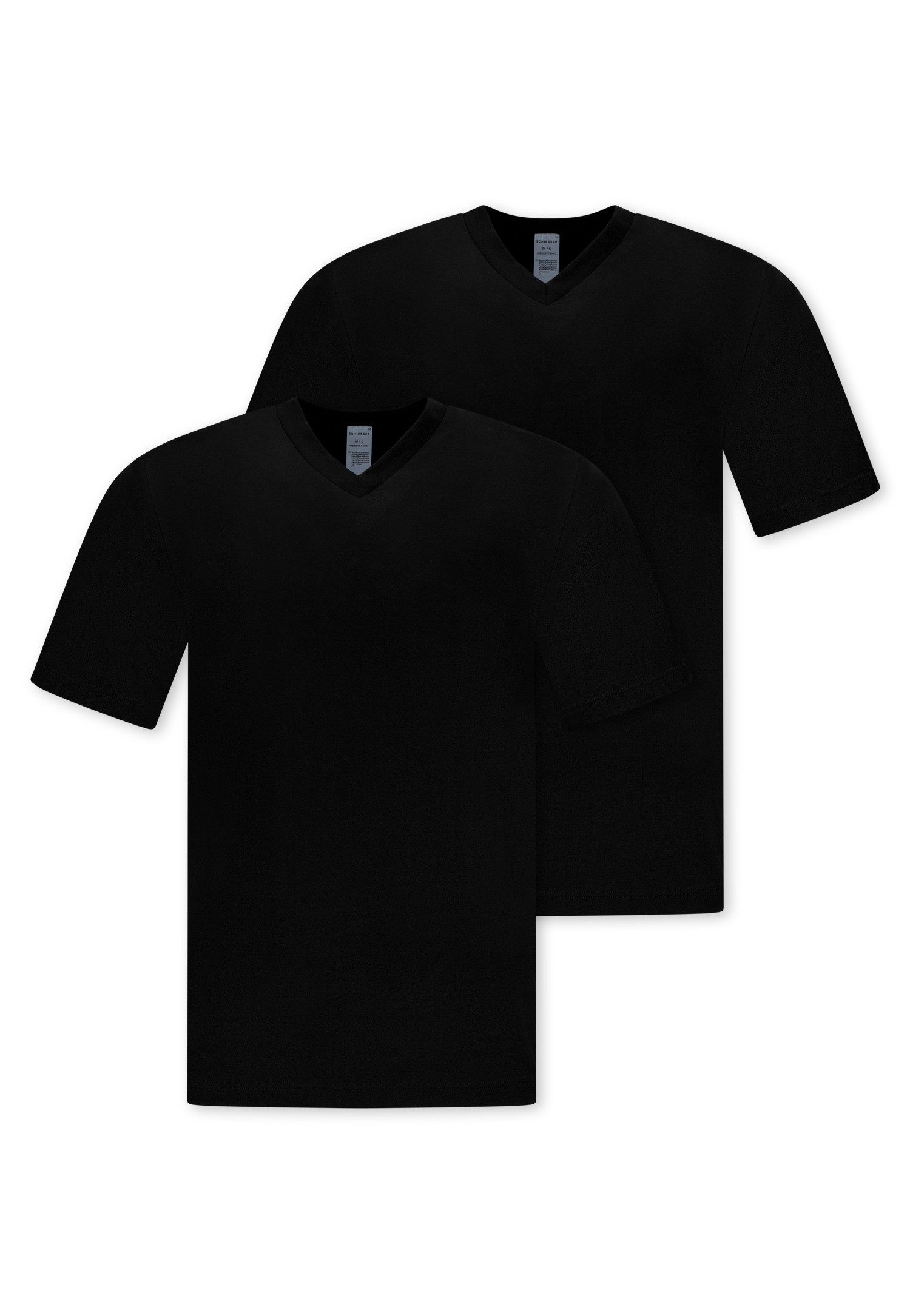 Schiesser V-Shirt Essentials (2er-Pack) mit V-Ausschnitt