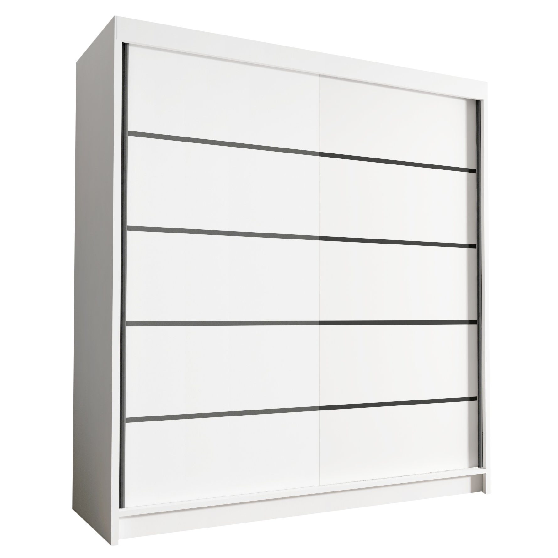 Sofnet Kleiderschrank Harry IV (mit Schiebetüren und Kleiderstange) Schwebe günstig online kaufen