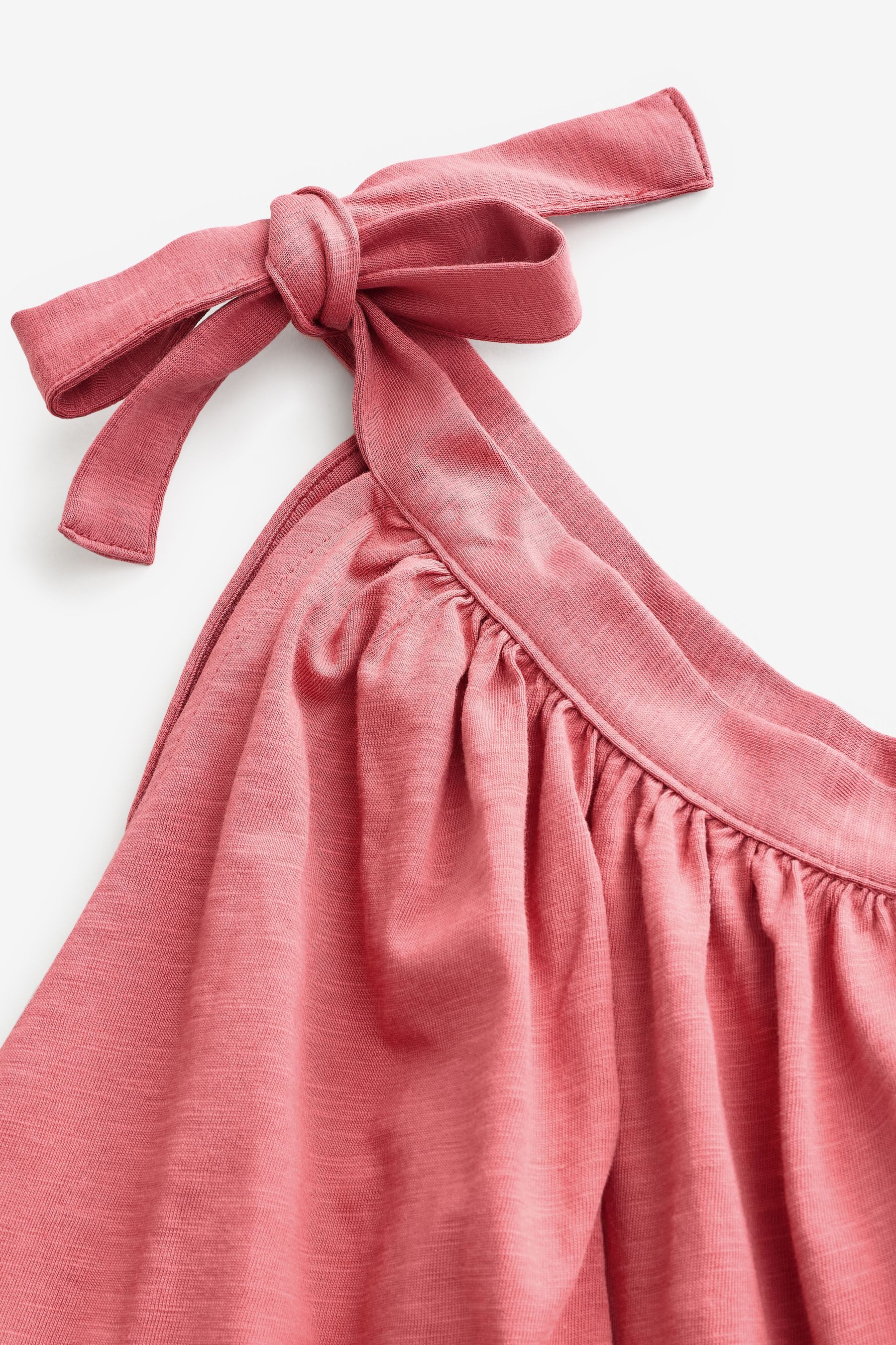 Next Midikleid Schulterfreies Midikleid aus 100 % Baumwolle (1-tlg)