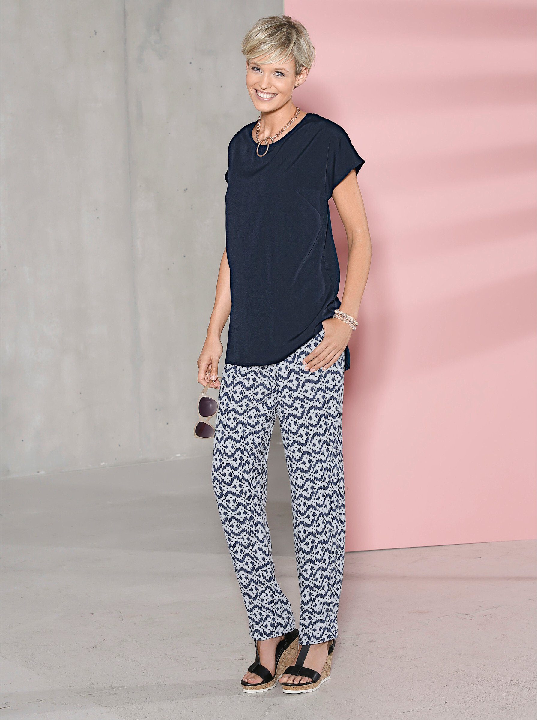 Sieh an! Klassische Bluse Tunika . günstig online kaufen