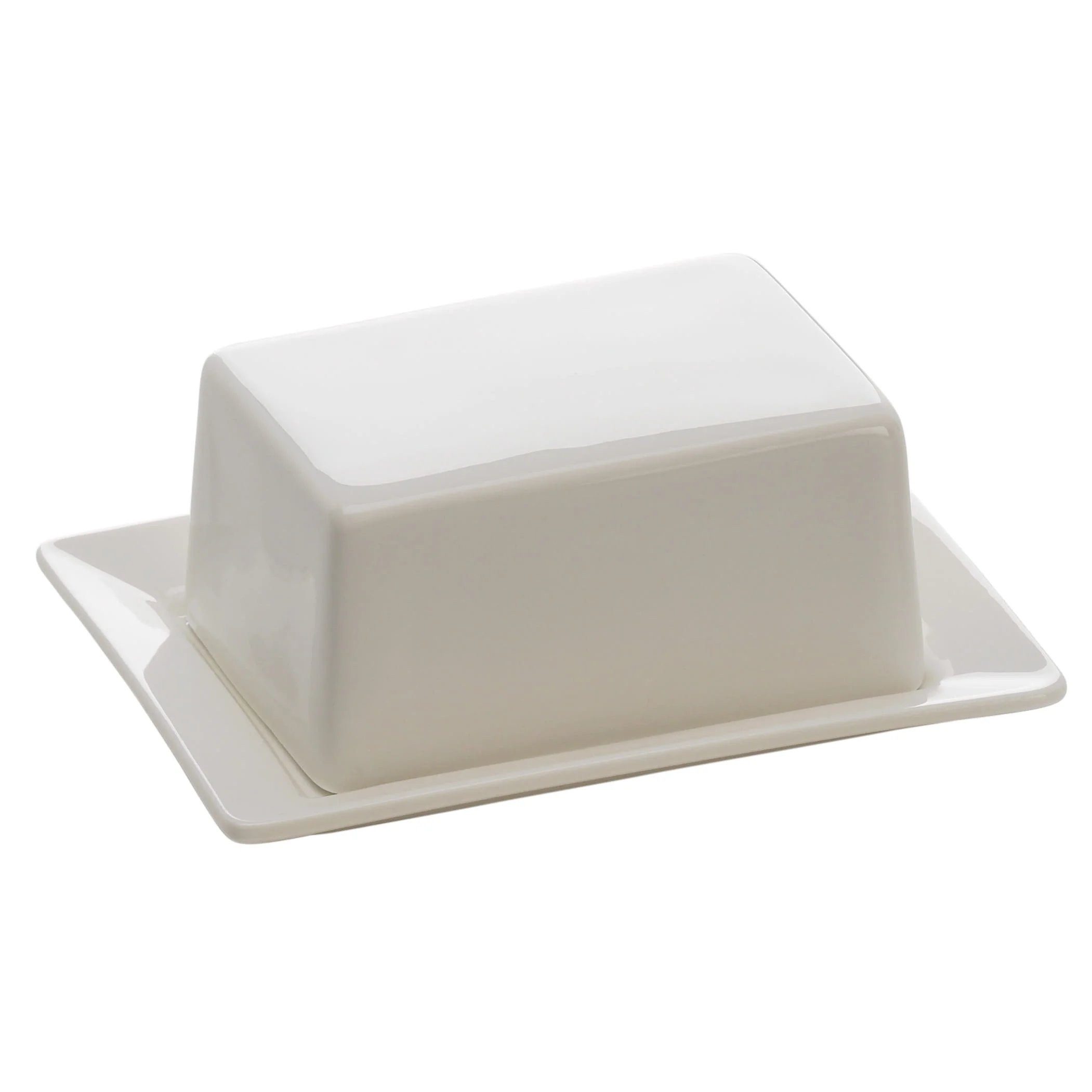 WestCraft Butterdose kleine Copenhagen Butterdose 125g für ein halbes Butterstück 13x10cm, Porzellan, halb dänische Klassische Butterglocke