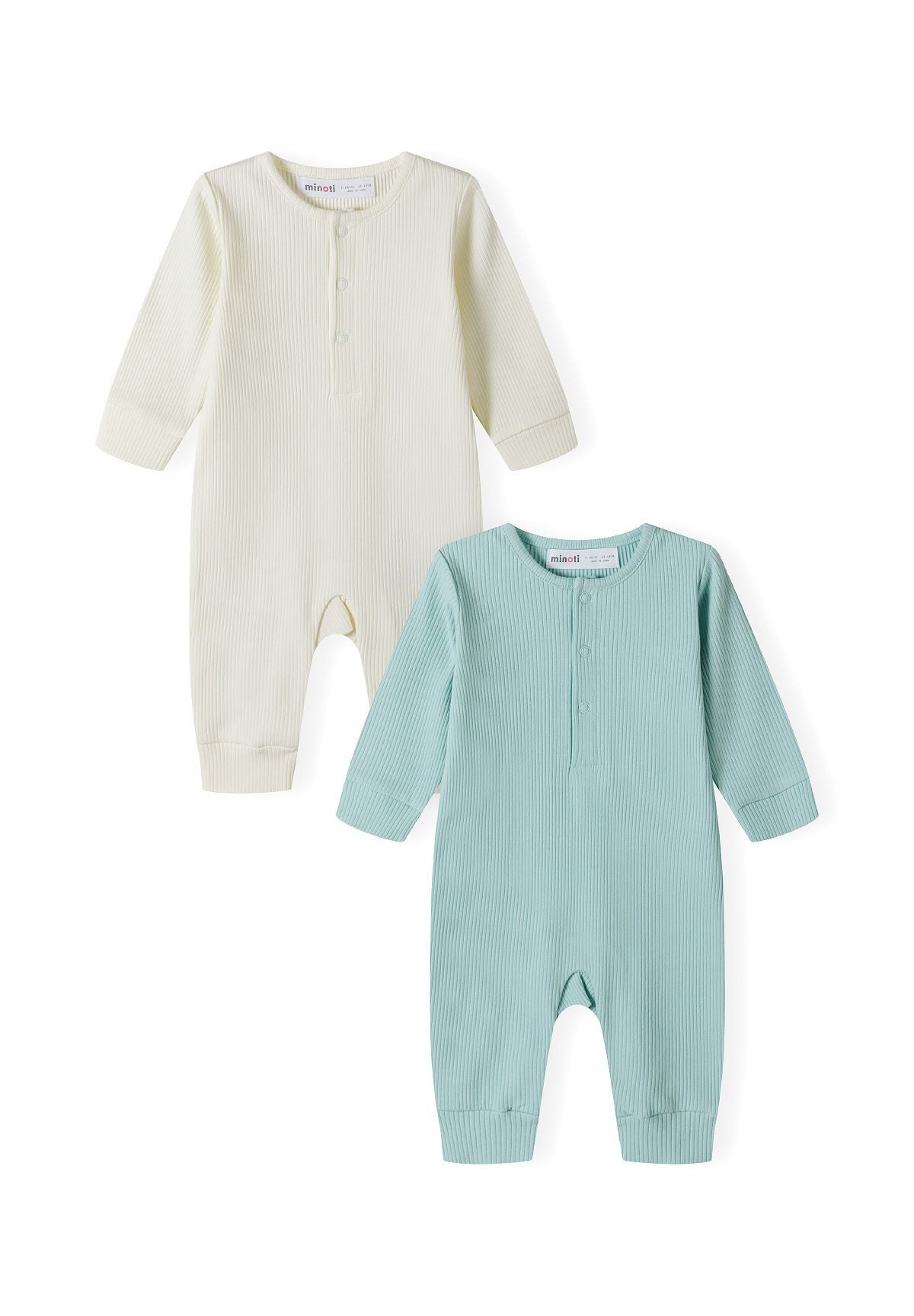 Schlafoverall Strampler mit langen Ärmeln, 2-er Pack (0-18m)