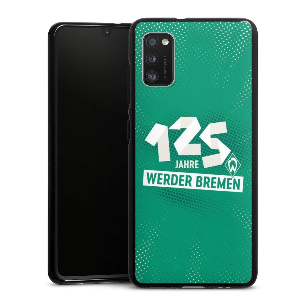 DeinDesign Handyhülle 125 Jahre Werder Bremen Offizielles Lizenzprodukt, Samsung Galaxy A41 Silikon Hülle Bumper Case Handy Schutzhülle