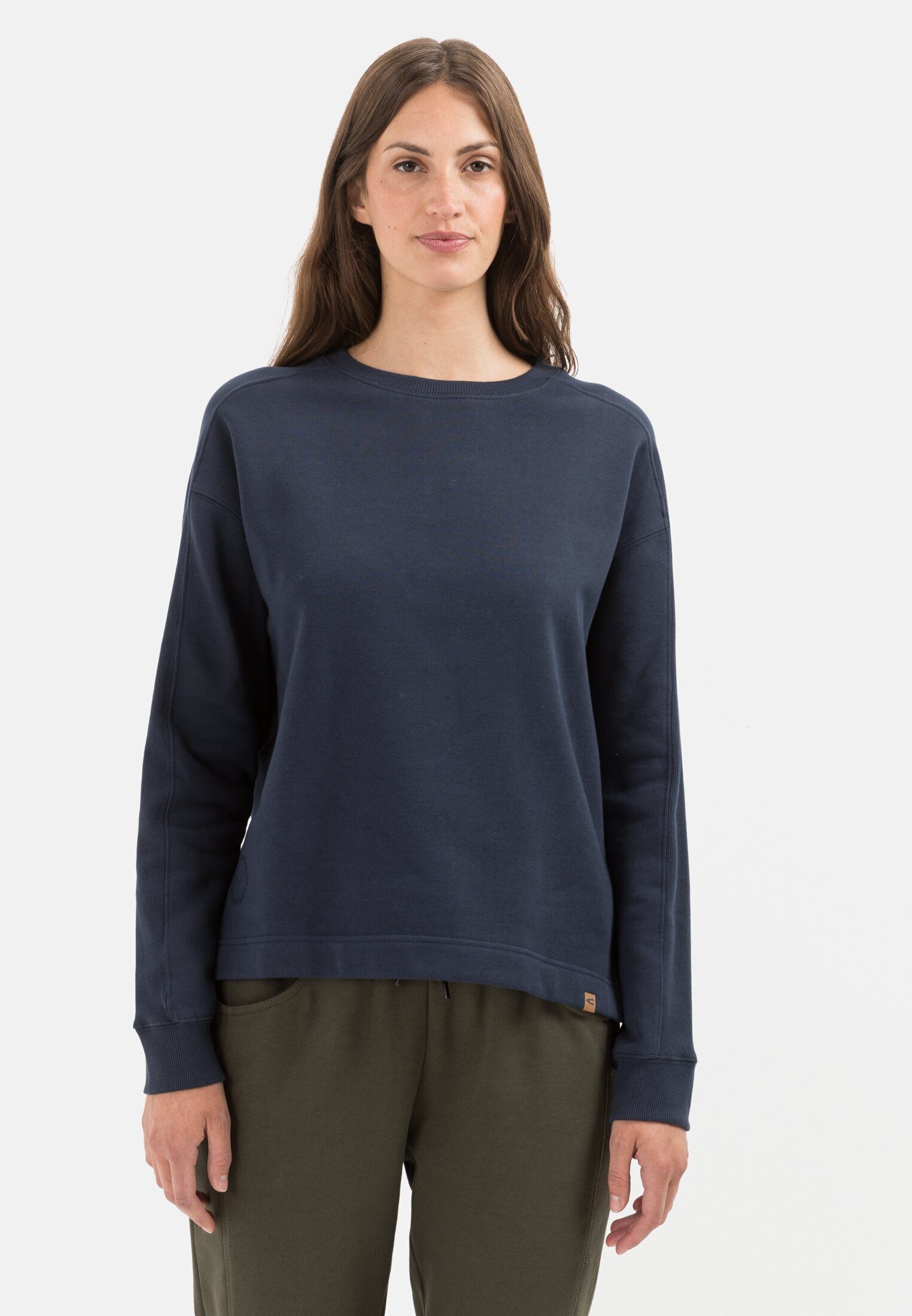 camel active Sweatshirt aus reiner Baumwolle Dunkelblau | Sweatshirts