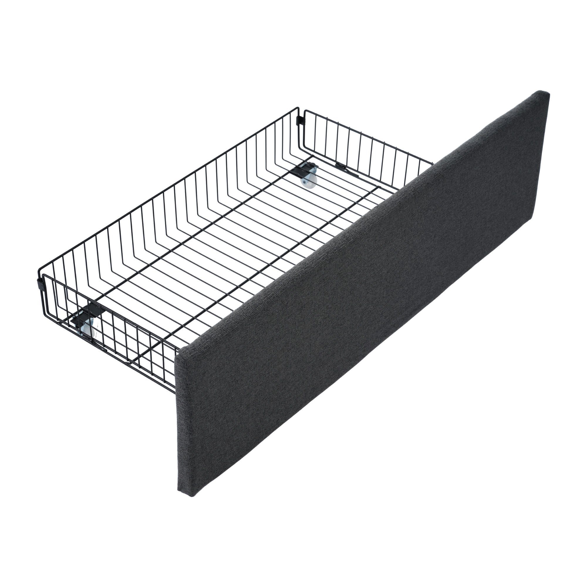 Polsterbett (Doppelbett Stauraumbett 140x200cm mit Lattenrost), mit Steckdose & USB Ladefunktion Kopfteil und 4 Schubladen, Leinen