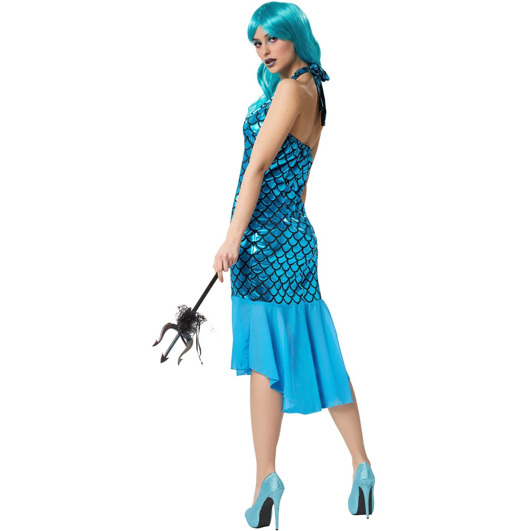 dressforfun Kostüm Faschingskleidung, auch Maskeradenverkleidung, in der Farbe blau, Gr. XL, Angenähtes Rockteil aus weichem Tüll, Reißverschl. hinten
