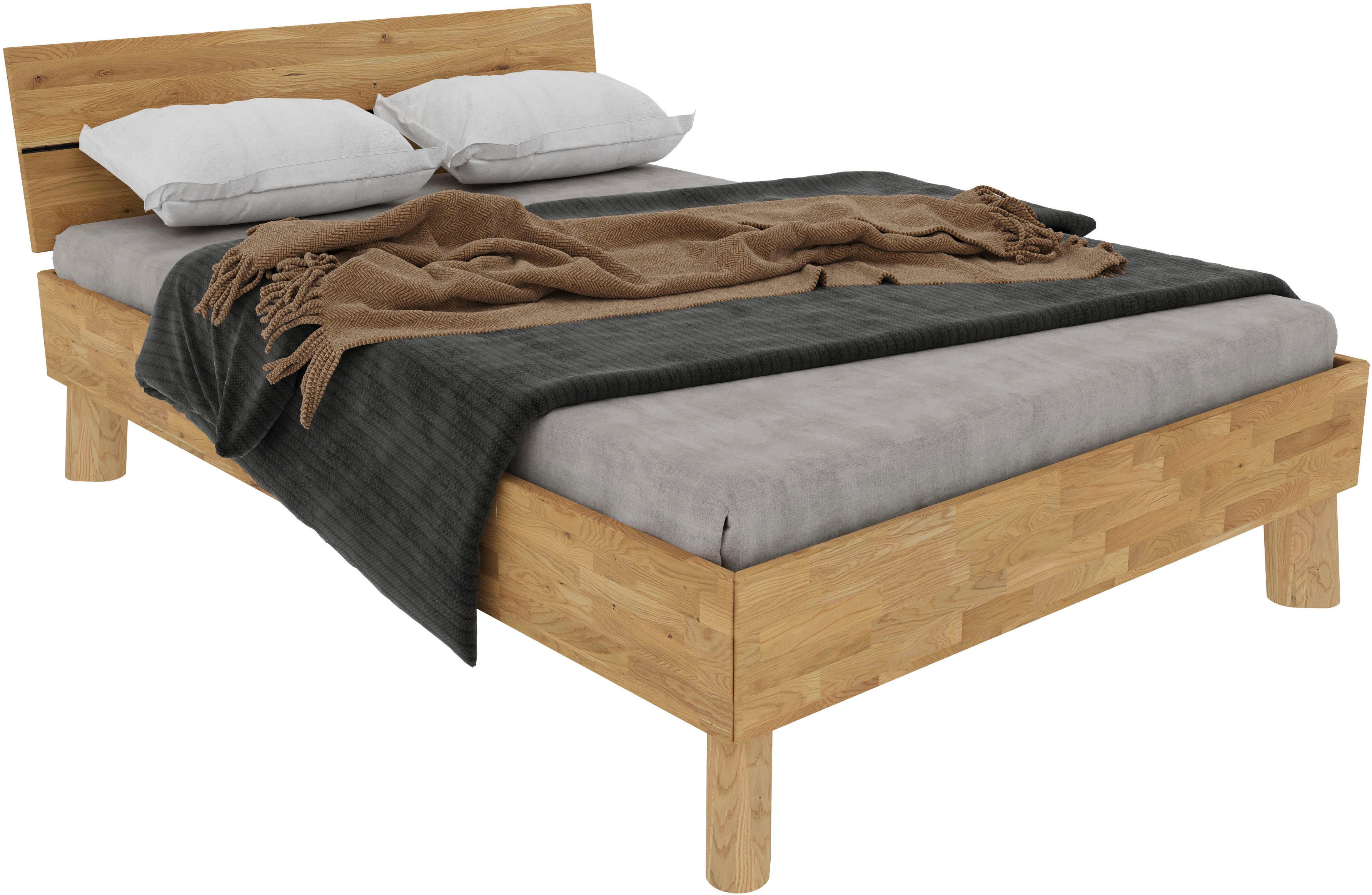 Home affaire Massivholzbett Chavot I, wahlweise in Kernbuche oder Wildeiche günstig online kaufen